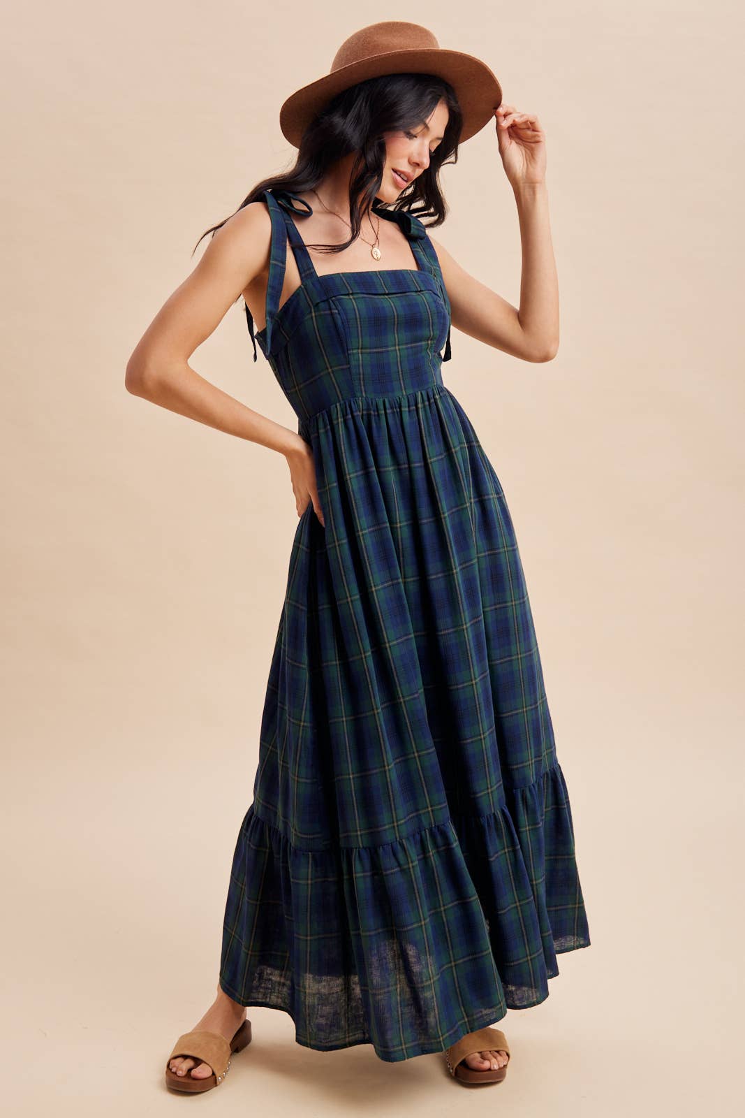 The Tally Tartan Maxi Dress