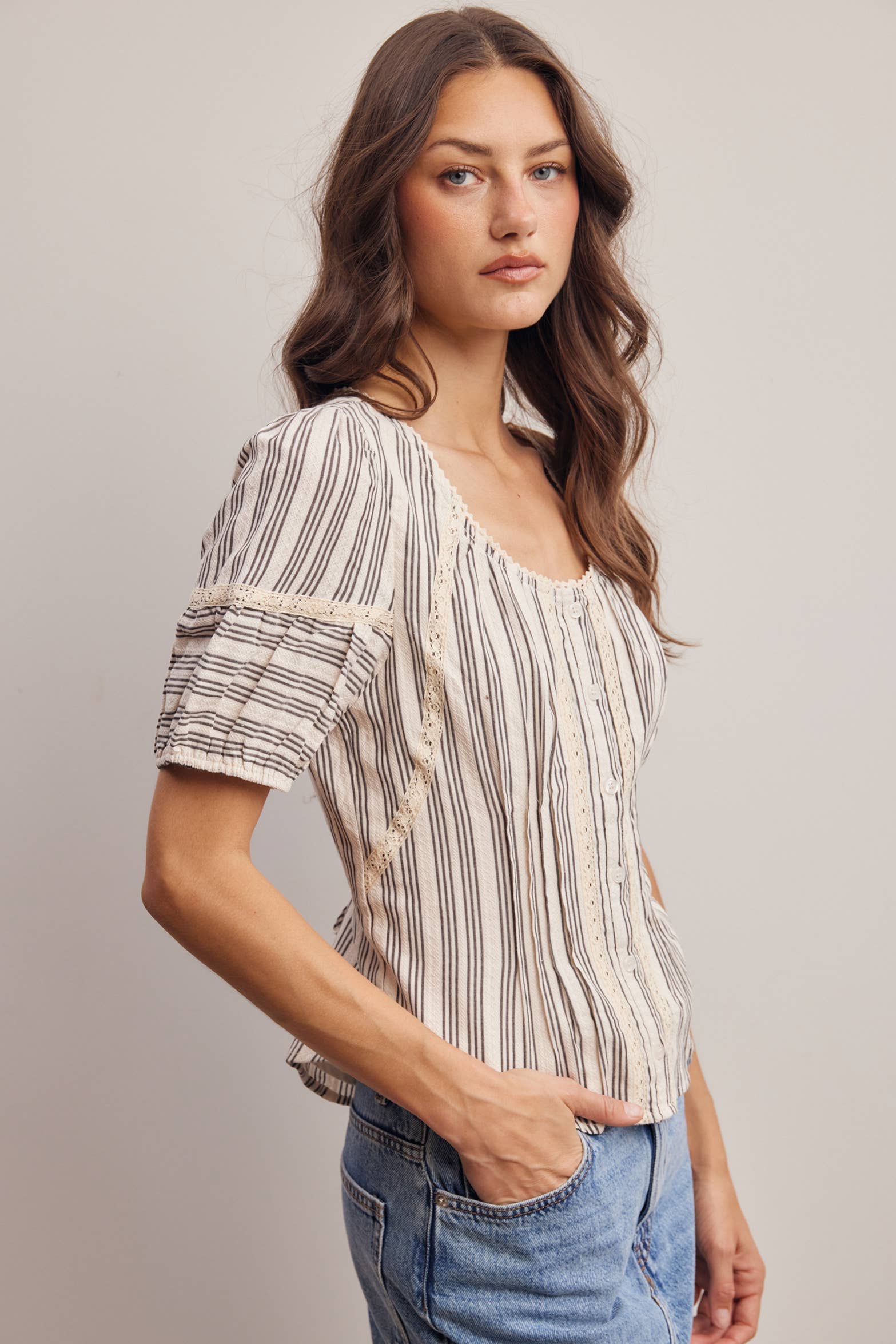 The Rory Stripped Blouse