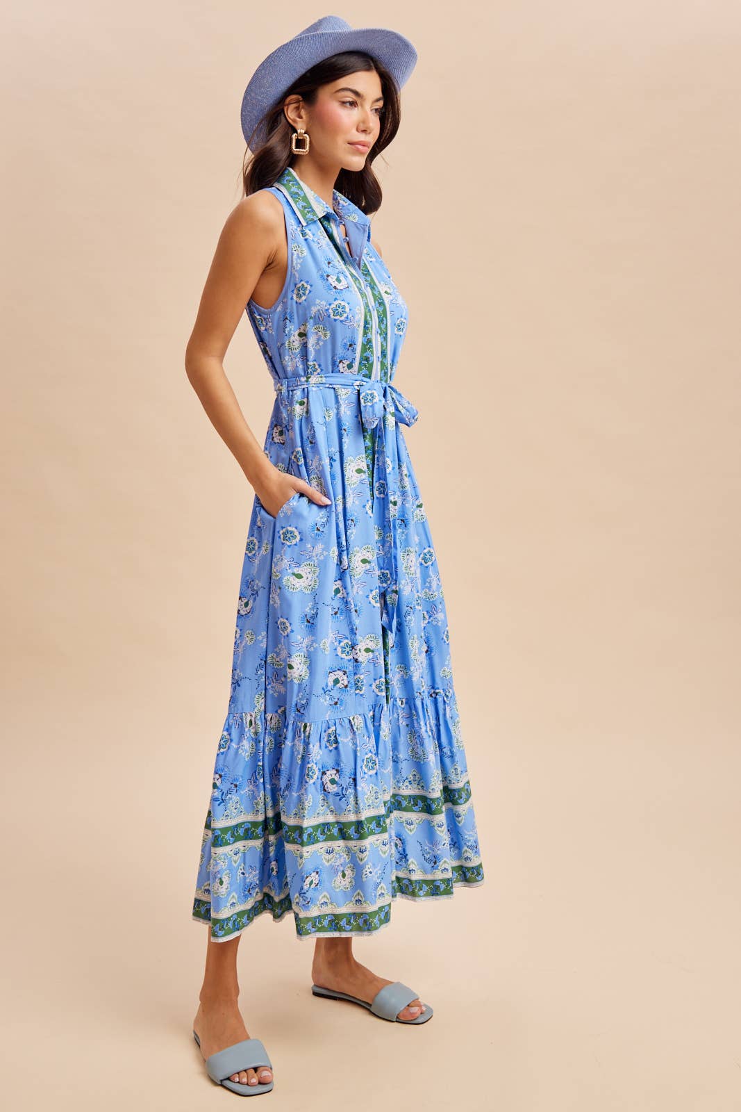 The Jacee Button Down Maxi Dress