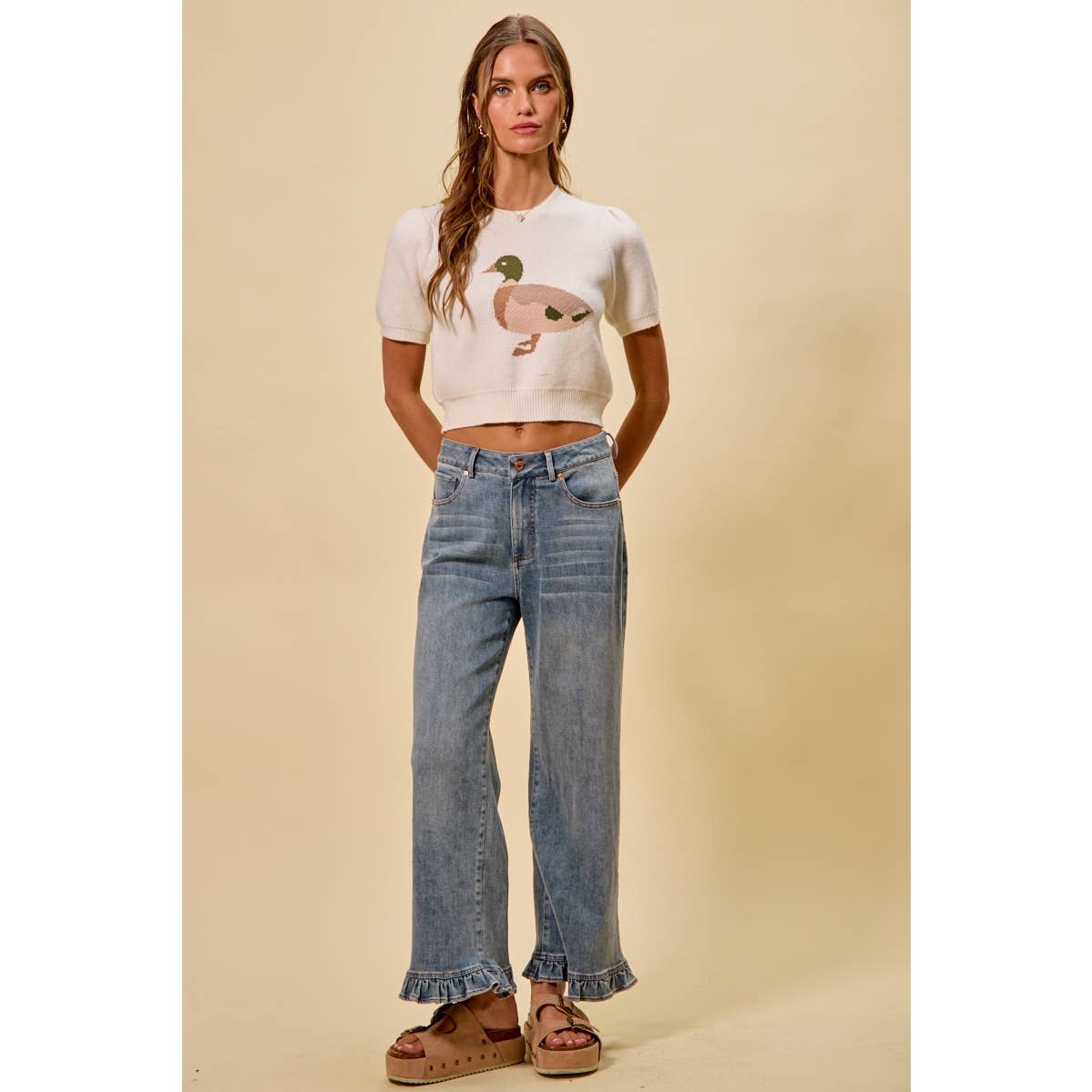 The Tina Ruffled Jean