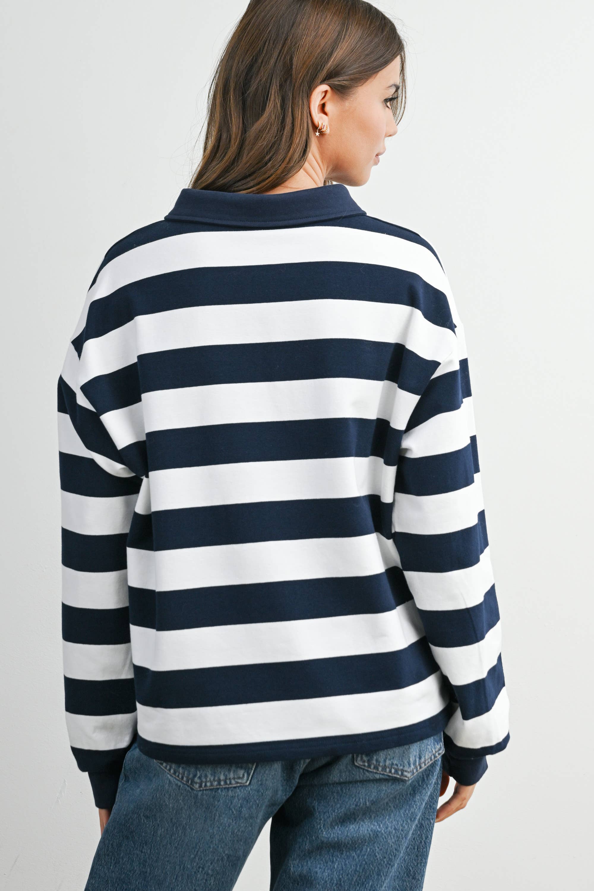 The Palmer Striped Rugby Sweatshirt