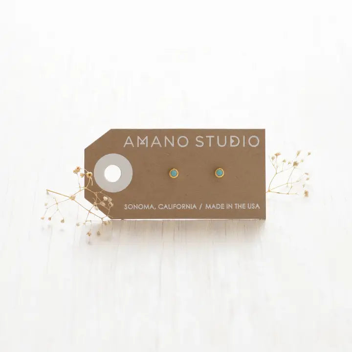 Tiny Dot Stud Earrings