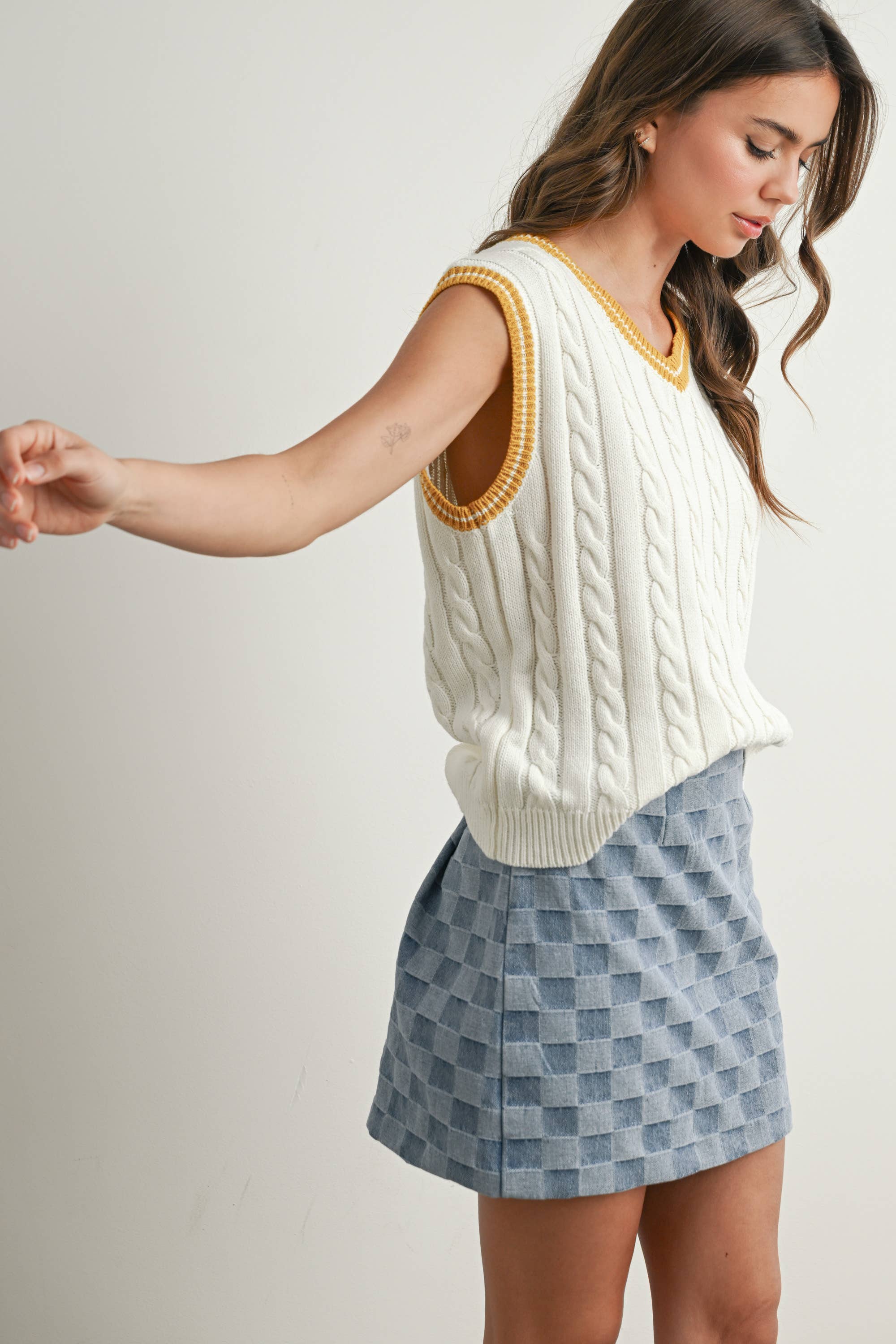 The Val Knitted Sweater Vest