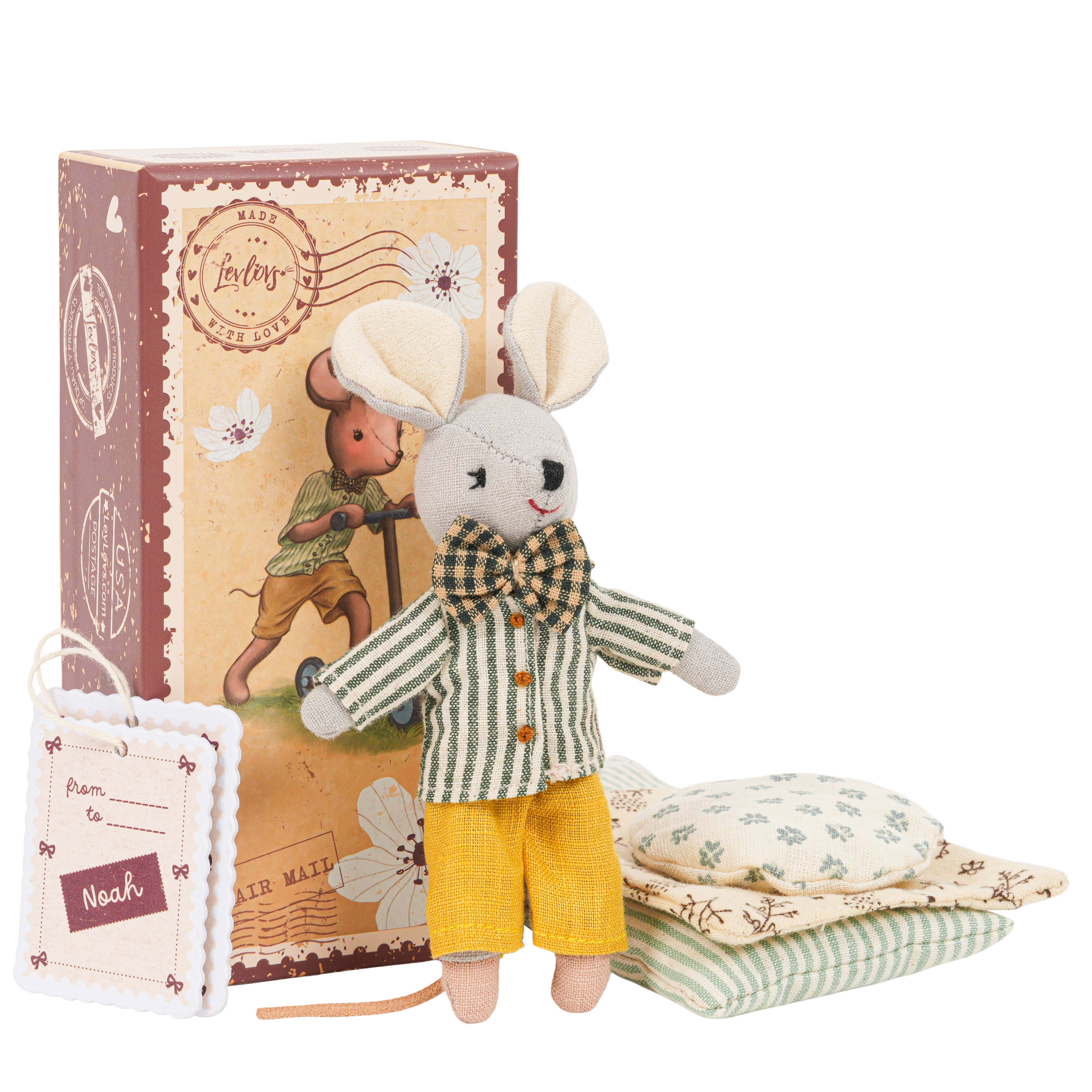 Levlovs Mouse Noah in a Box with Bedding