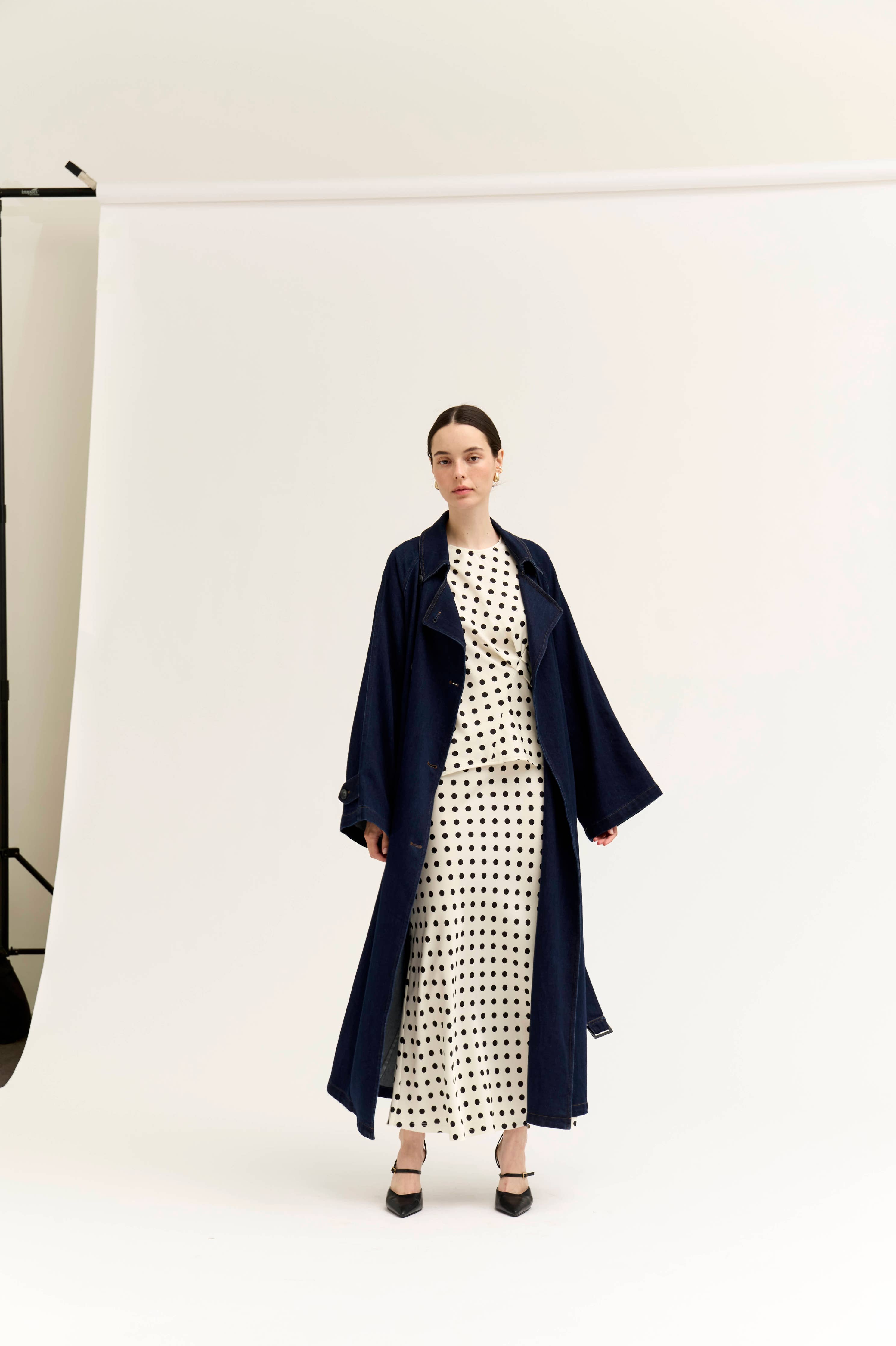 The Coraline Polka Dot Slip Skirt
