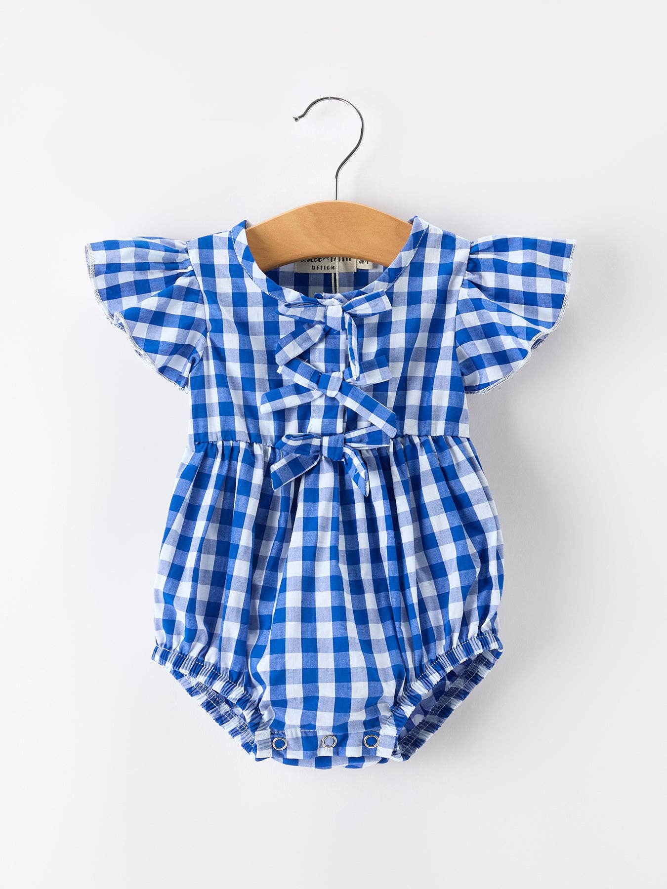 Plaid Bow Romper
