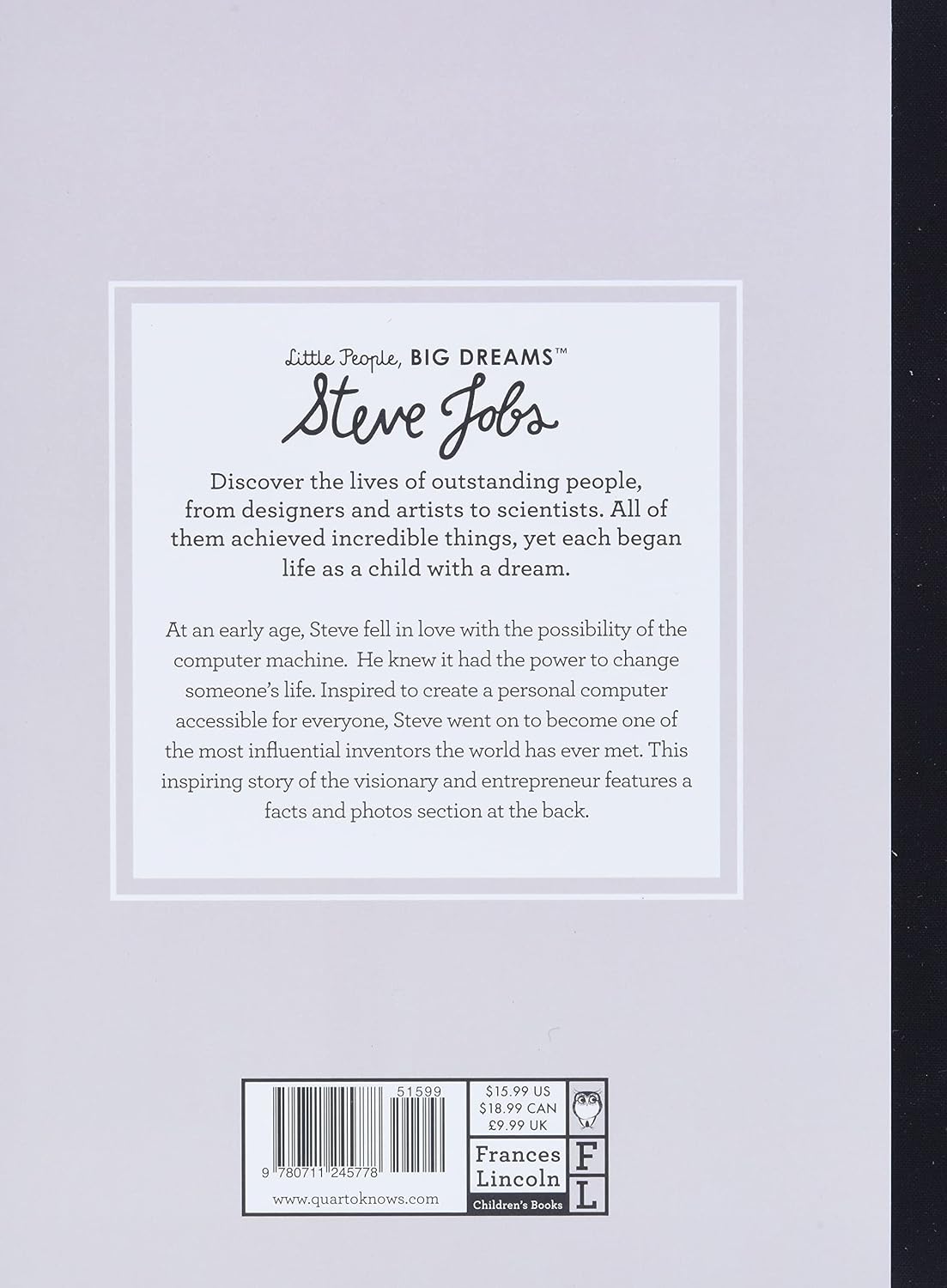 Little People, Big Dreams: Steve Jobs