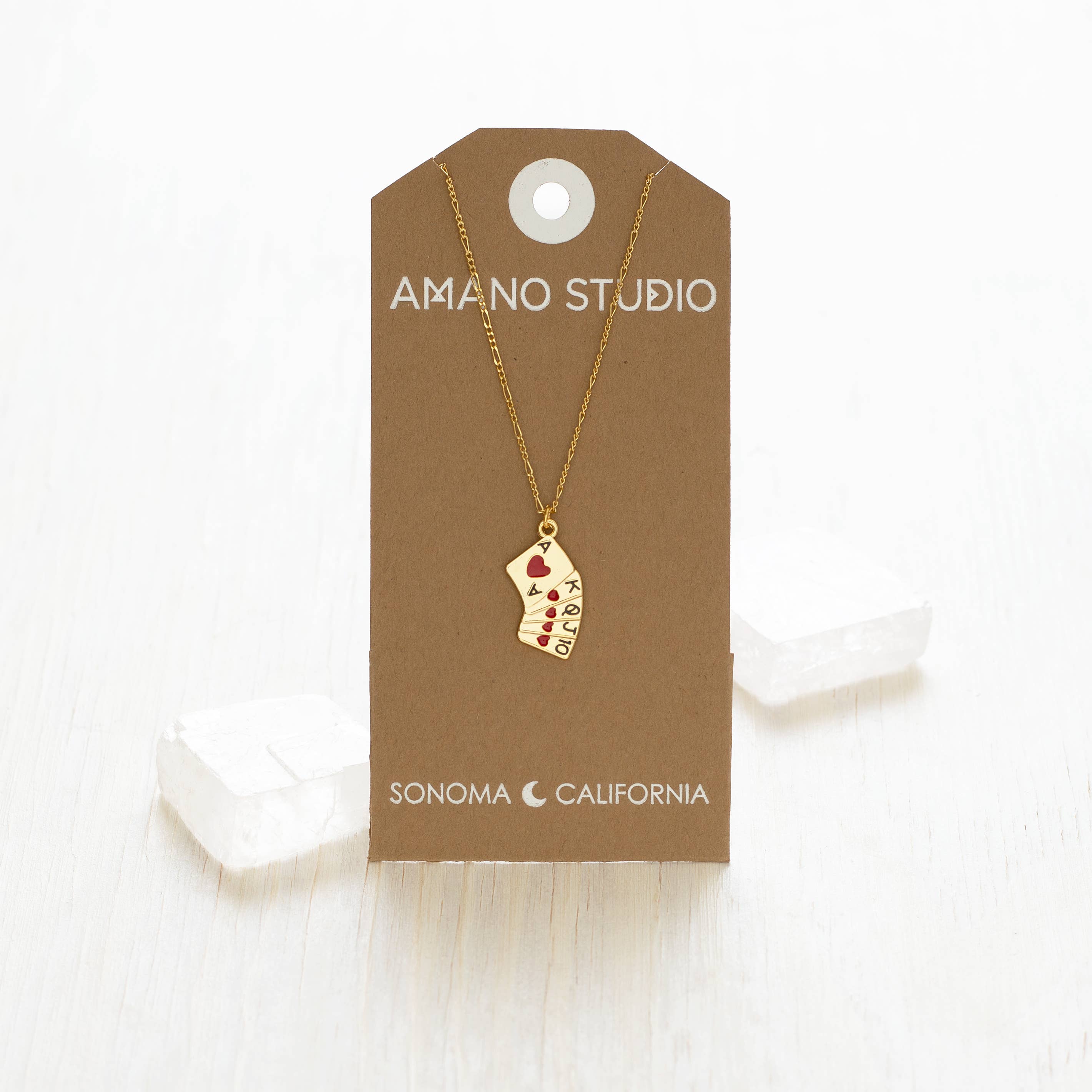 Playing Cards Charm Necklace