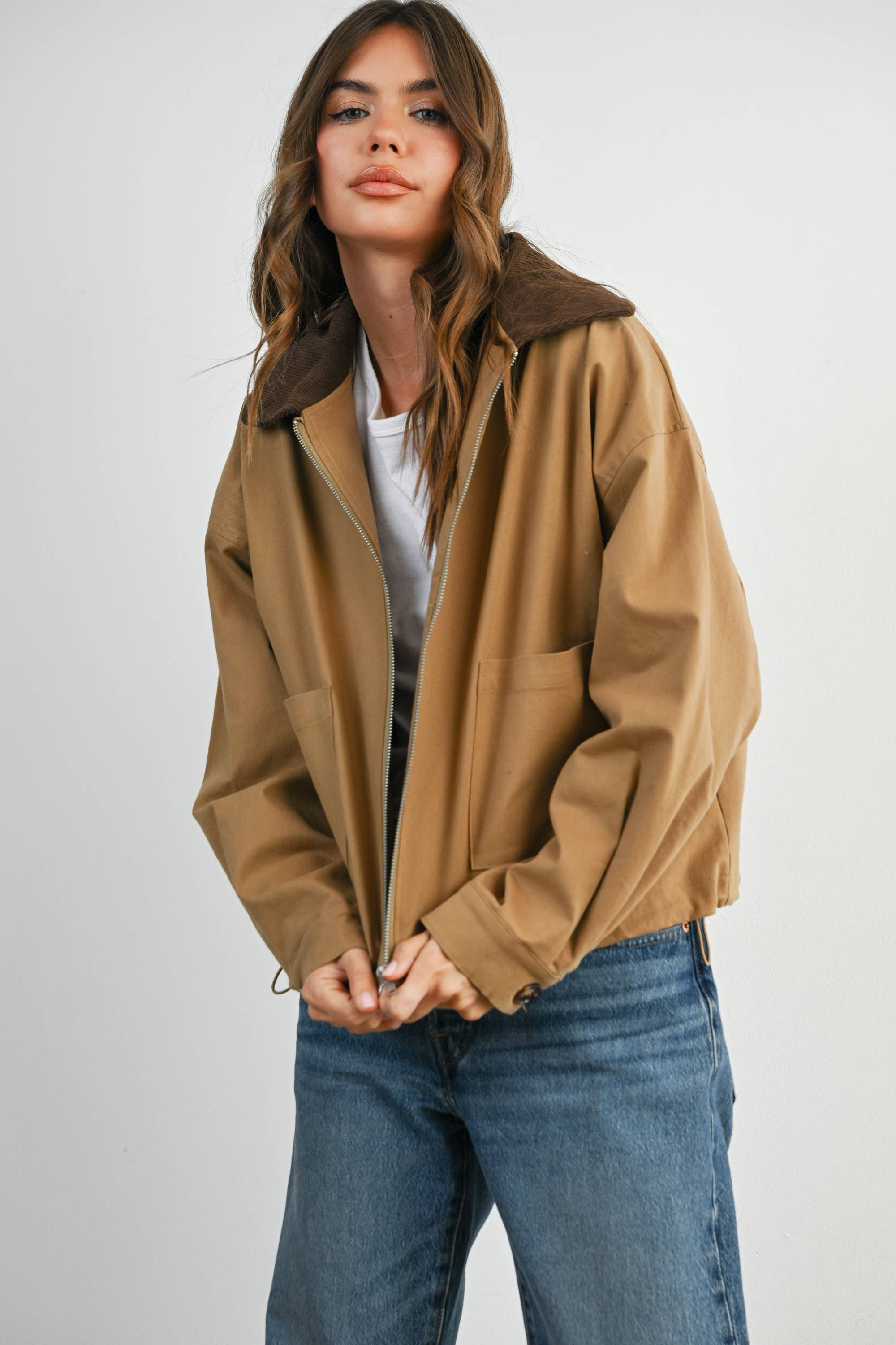 The Johnny Collared Zip-Up Jacket