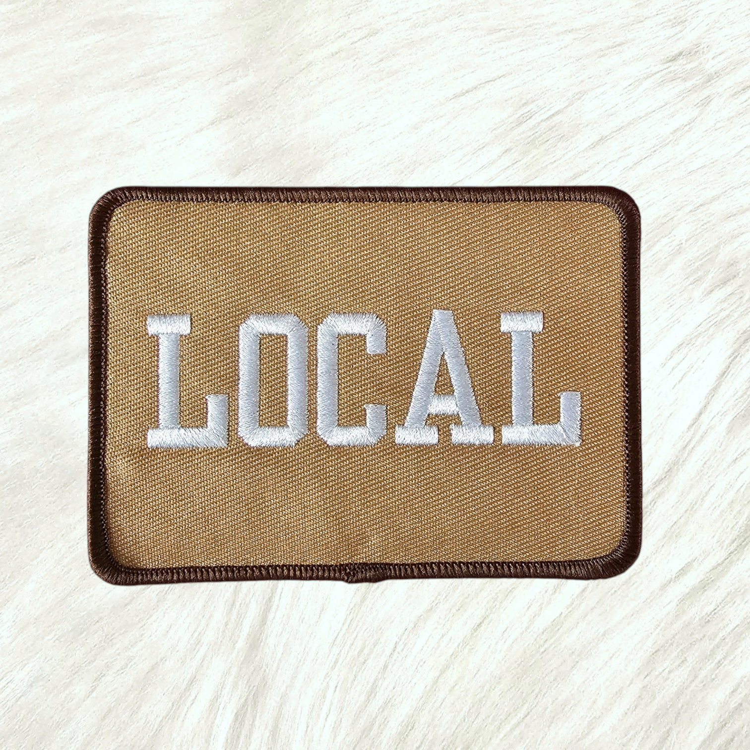 Iron on Patch: Local in Brown