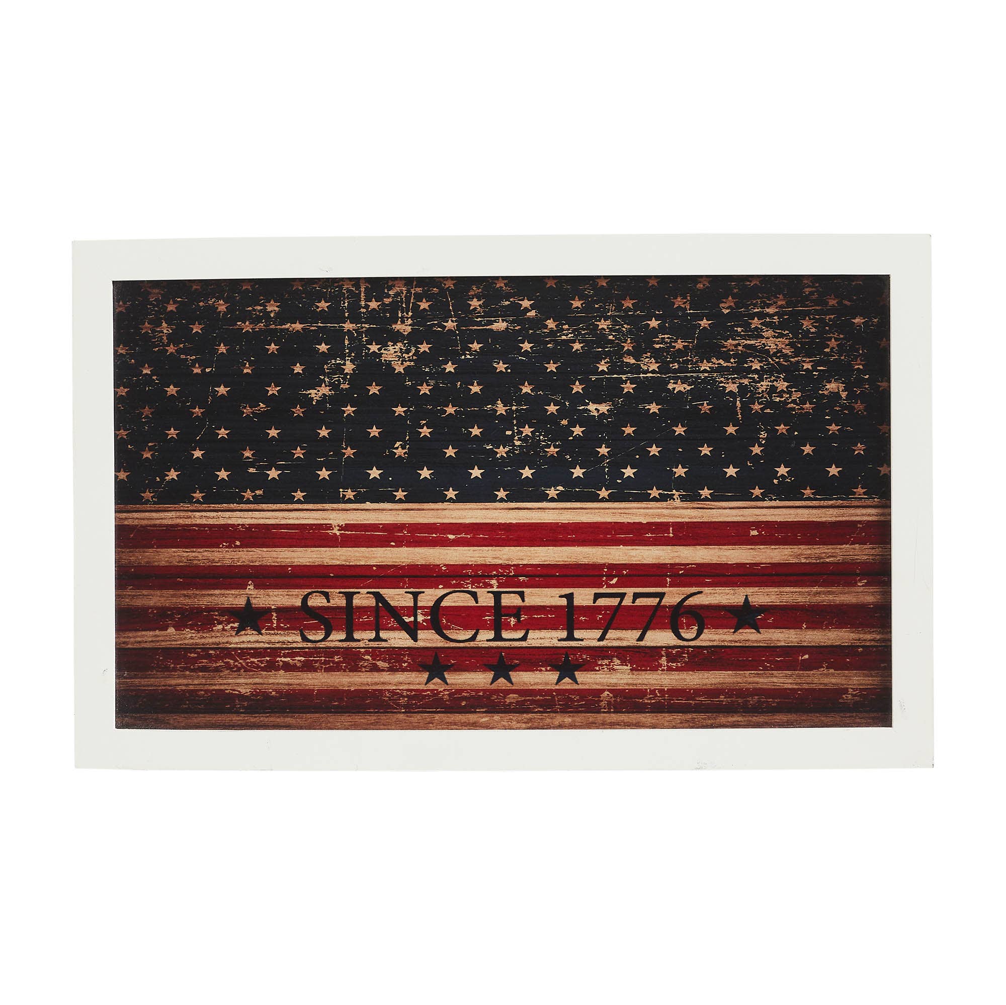 1776 Vintage American Flag Wall Sign