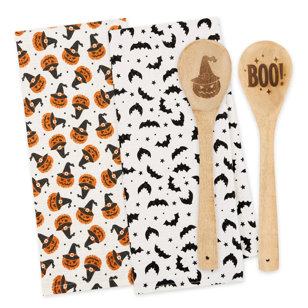 Boo! Dishtowel and Spoon Gift Set