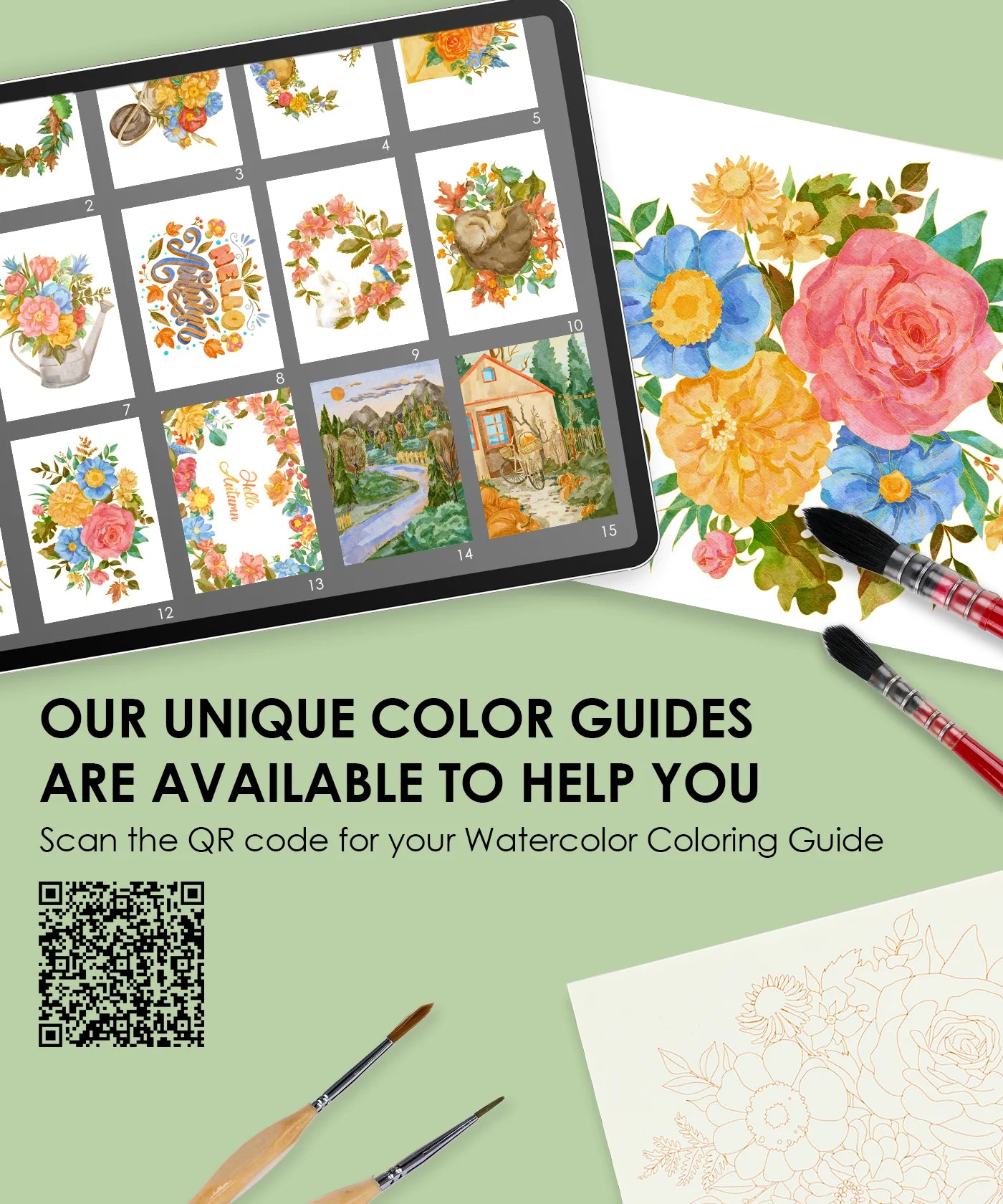 Themed Watercolor Coloring Club Box