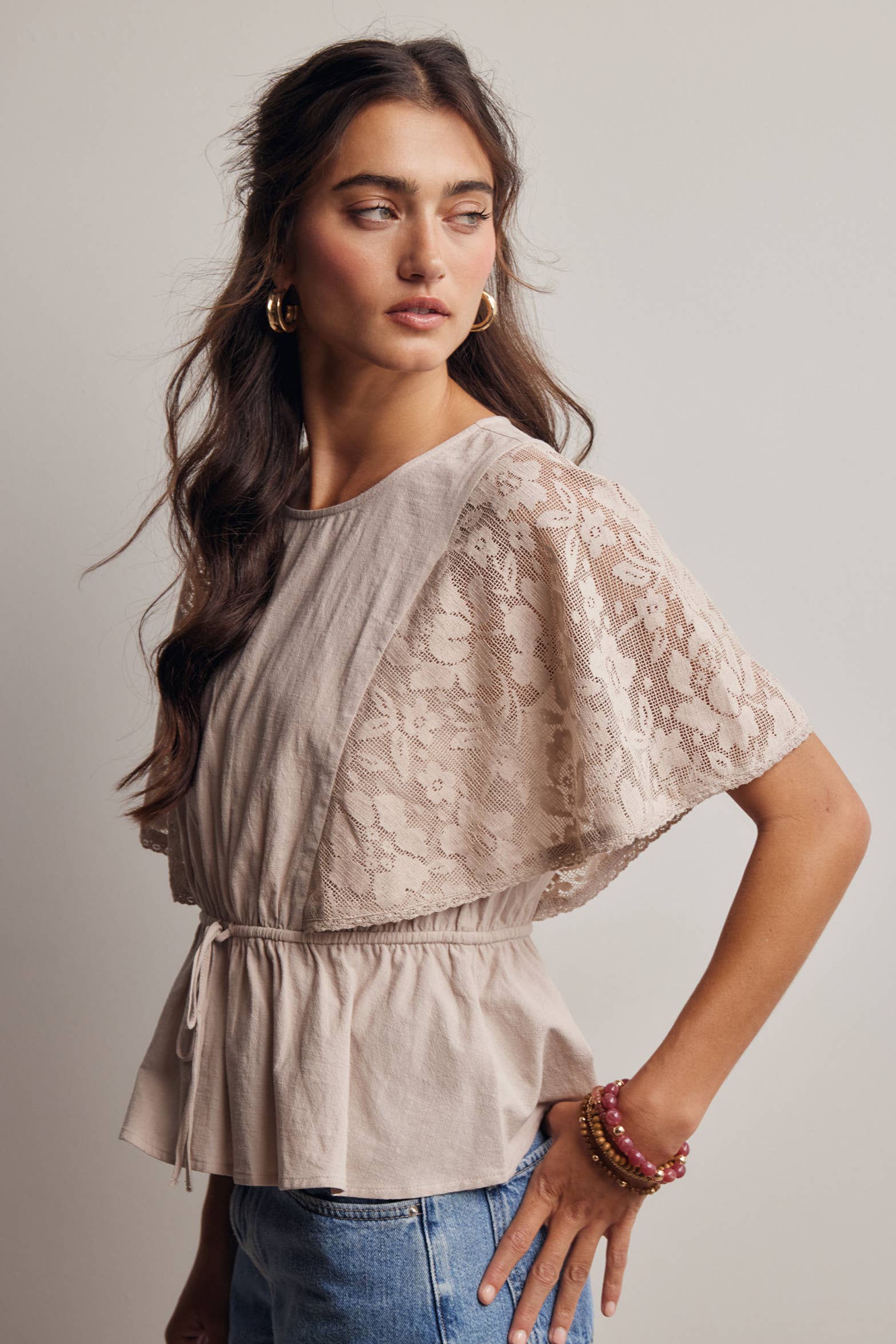 The Iris Peplum Top