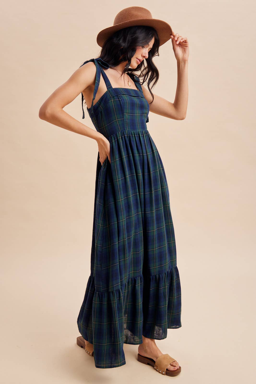The Tally Tartan Maxi Dress