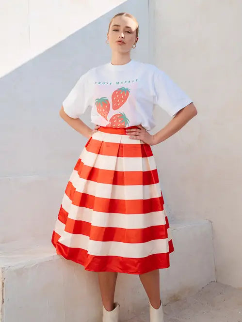 The Skylar Striped Skirt