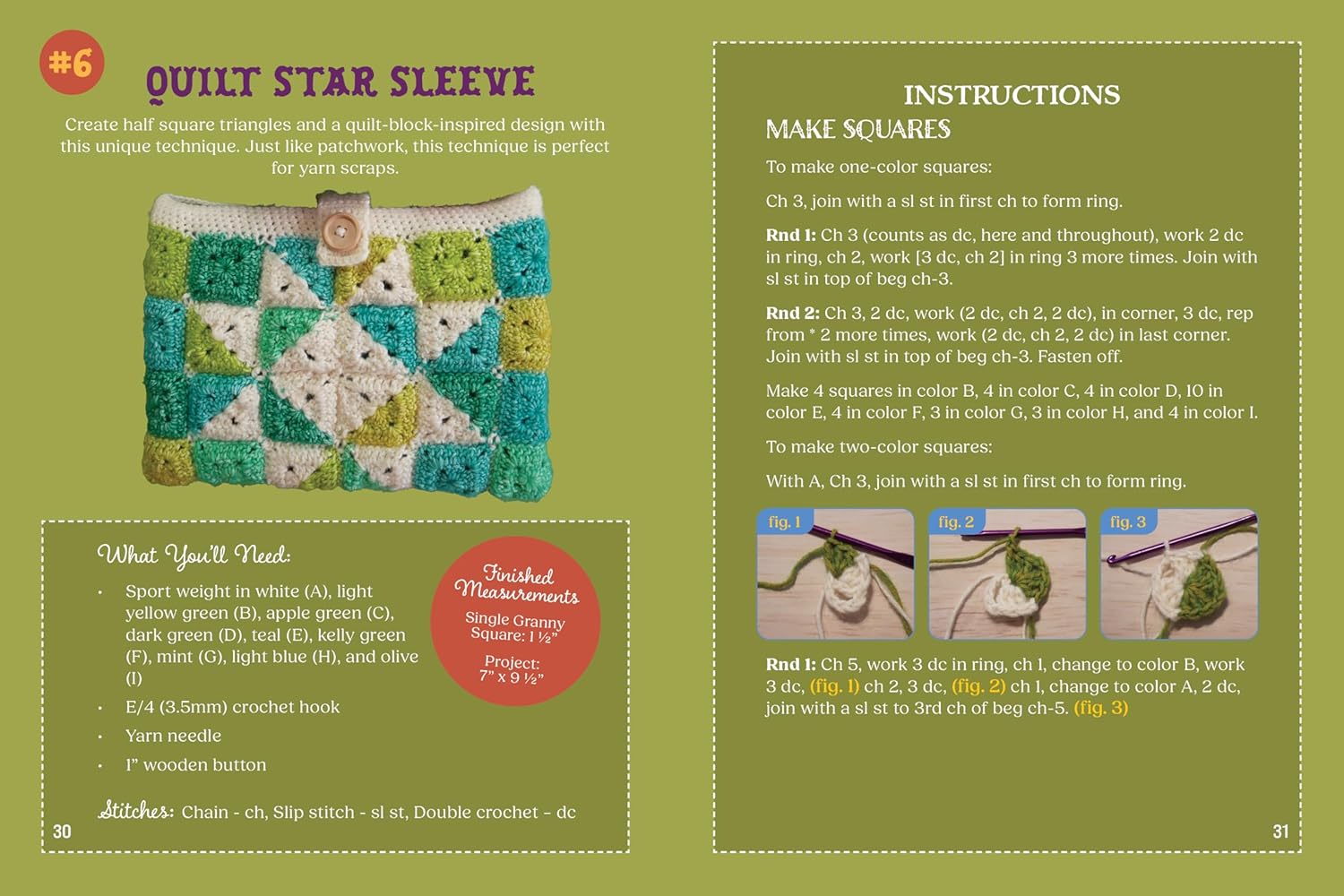 Granny Square Book Covers Kit