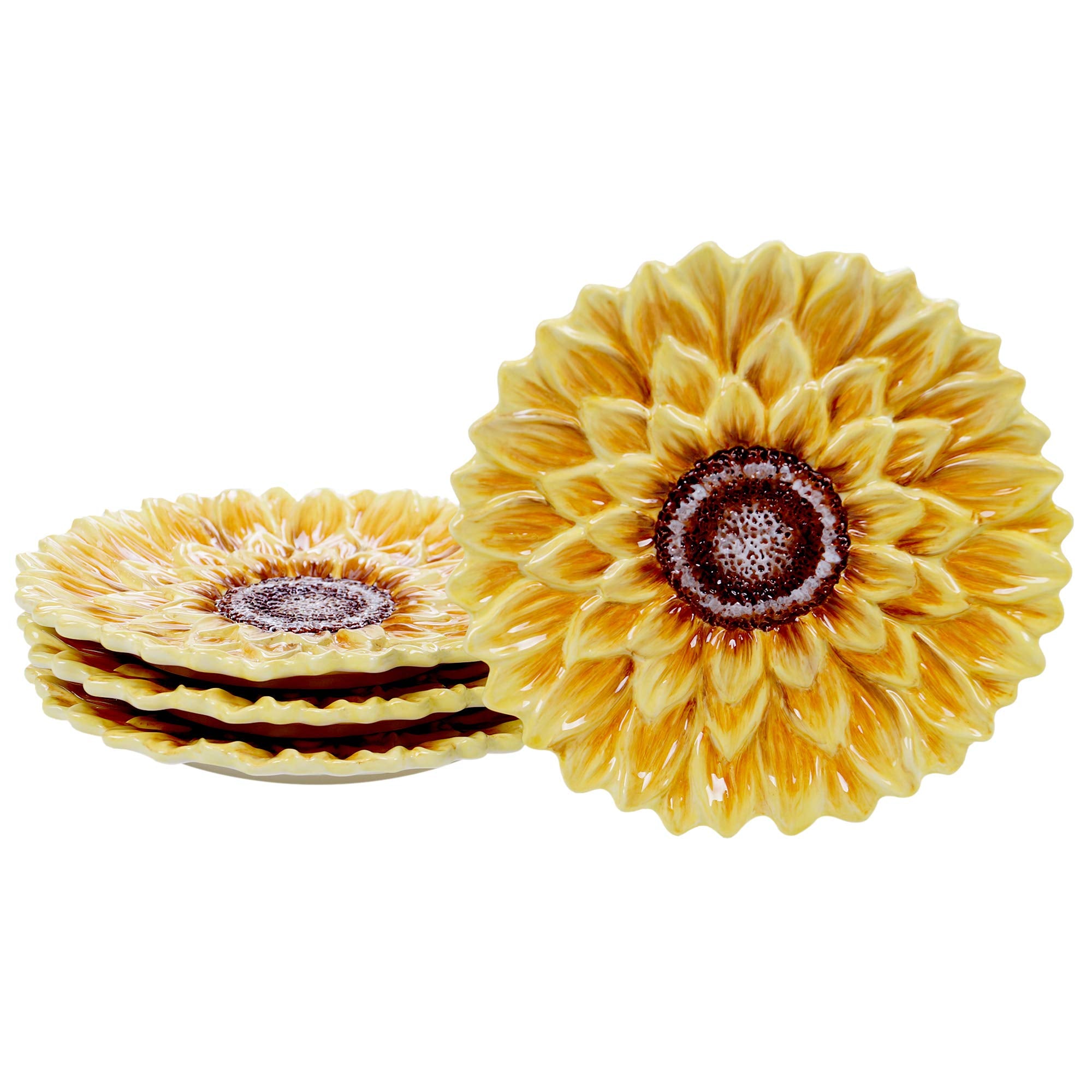 Sunflower Dessert Plate