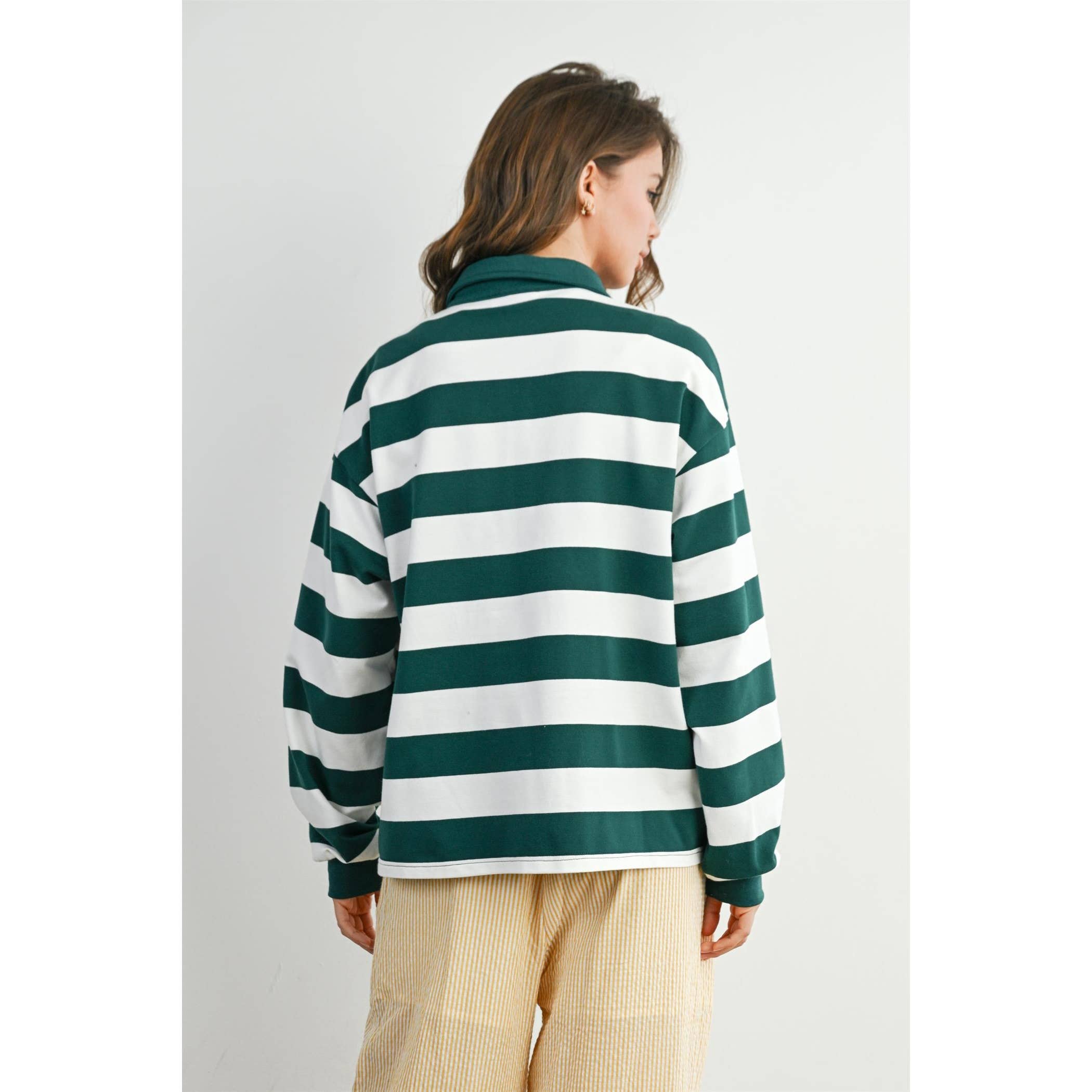 The Palmer Striped Rugby Sweatshirt