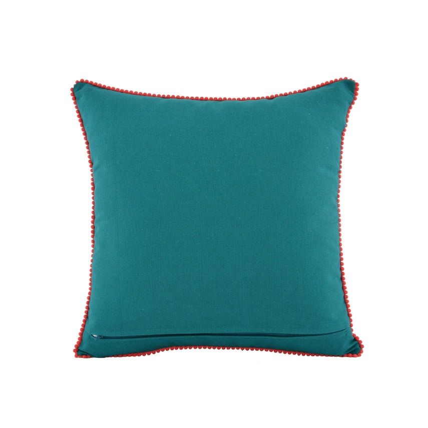 Coral Bloom Garden Pillow