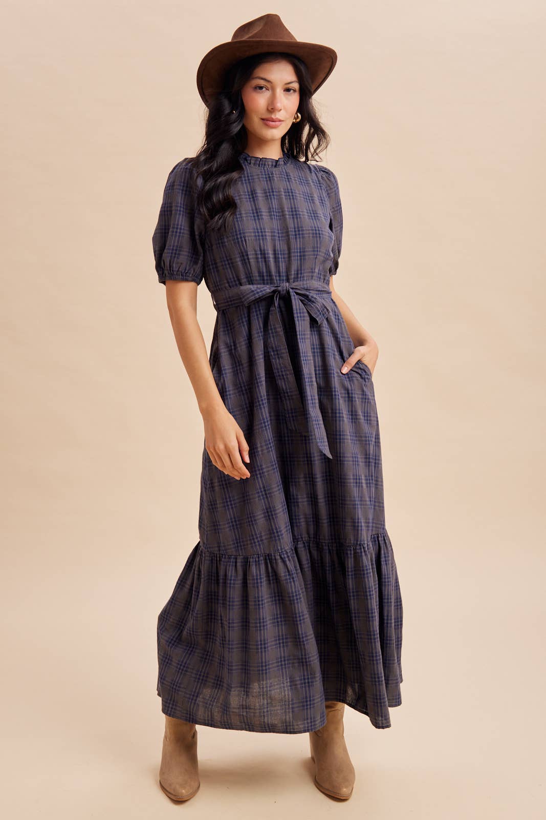 The Scout Plaid Maxi Dress