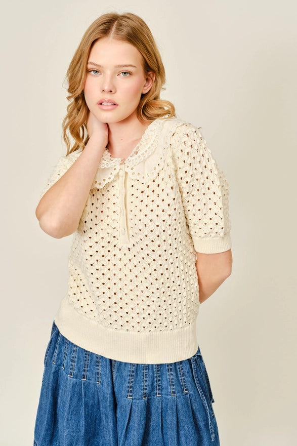 The Desirae Crochet Shirt