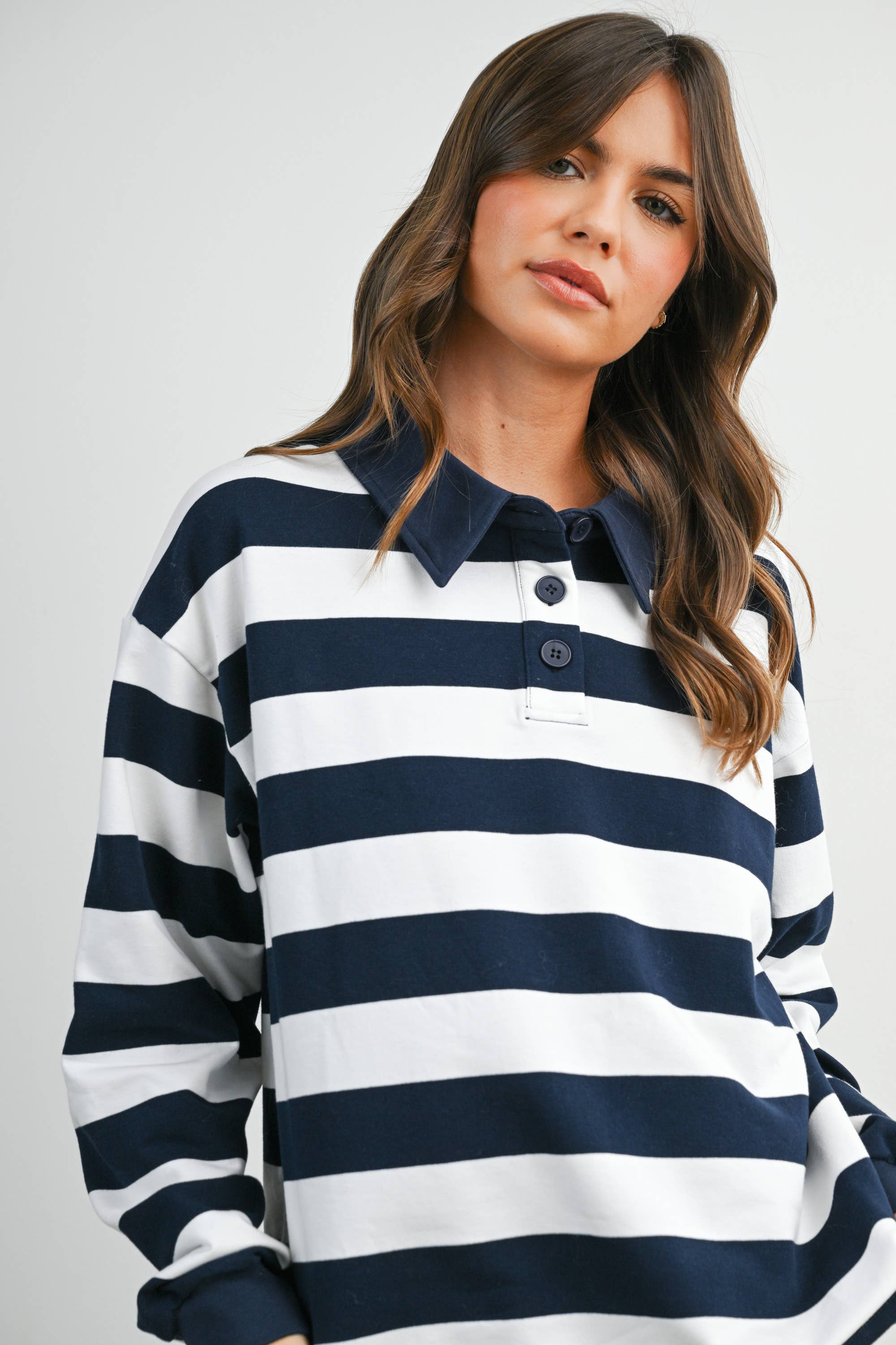 The Palmer Striped Rugby Sweatshirt