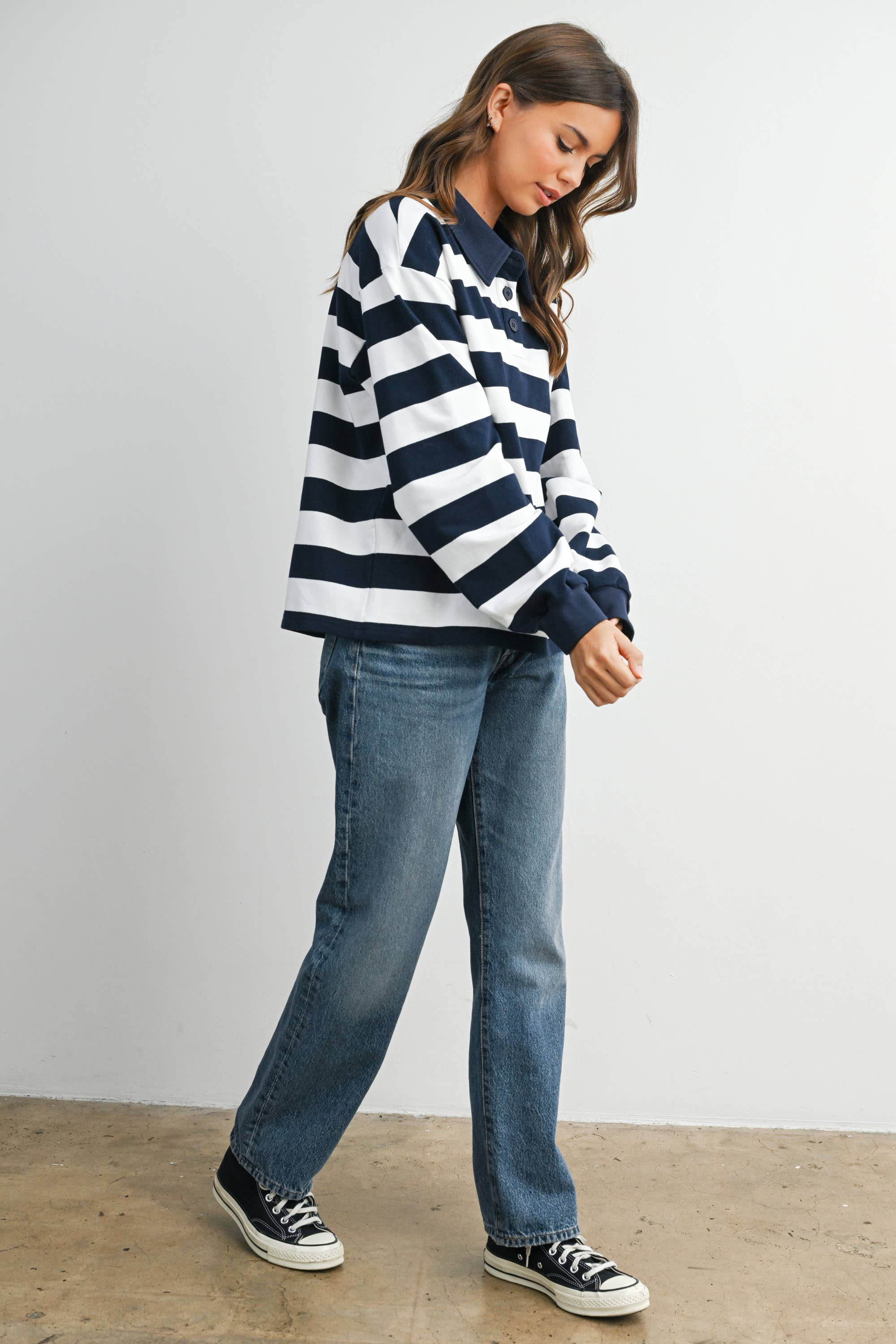 The Palmer Striped Rugby Sweatshirt