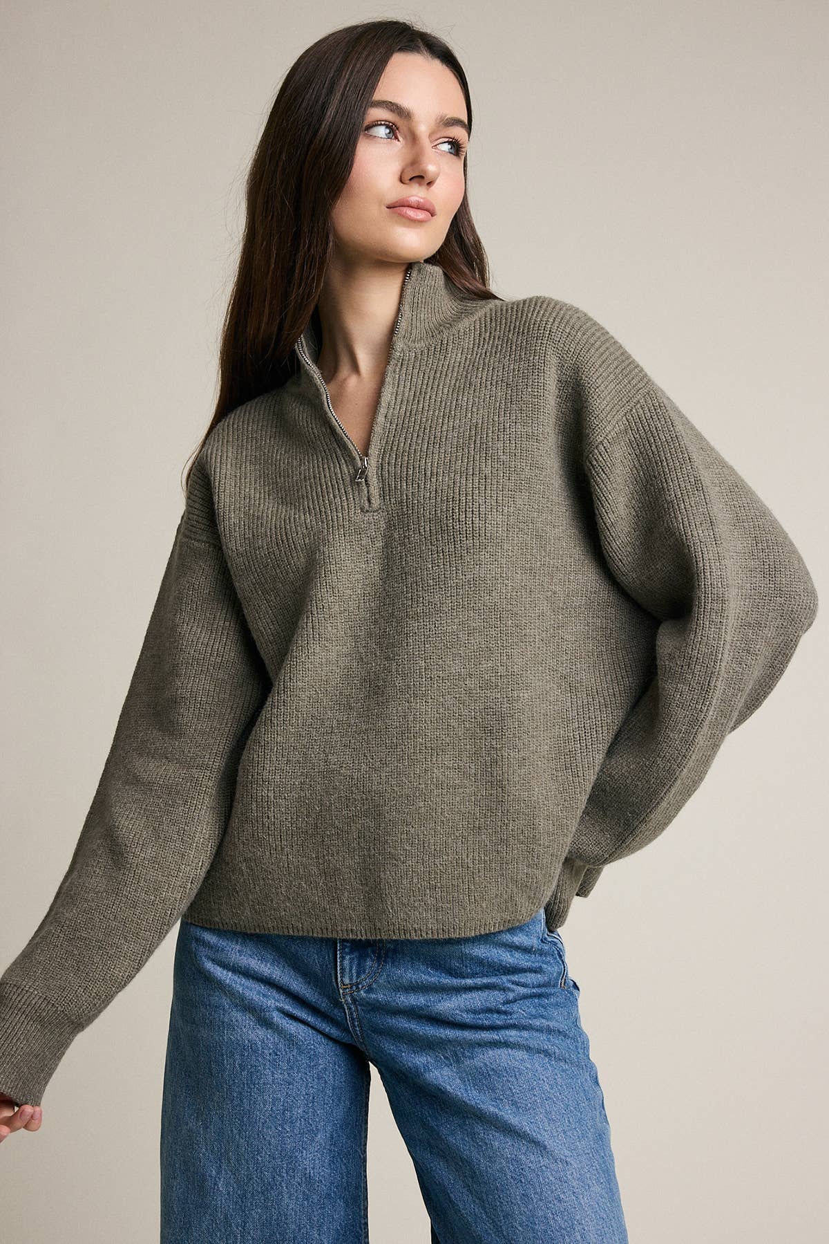 The Saoirse Mock Neck Sweater