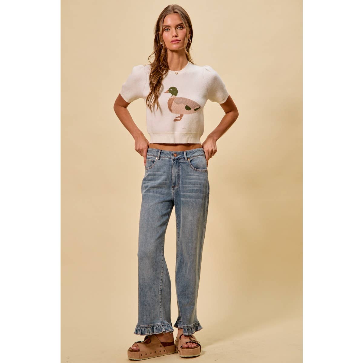 The Tina Ruffled Jean