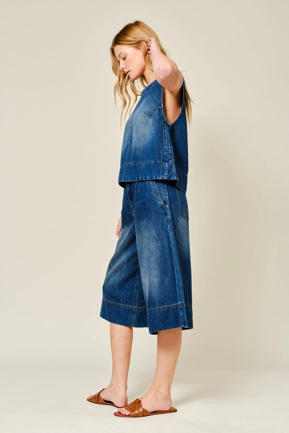The Theodora Denim Top
