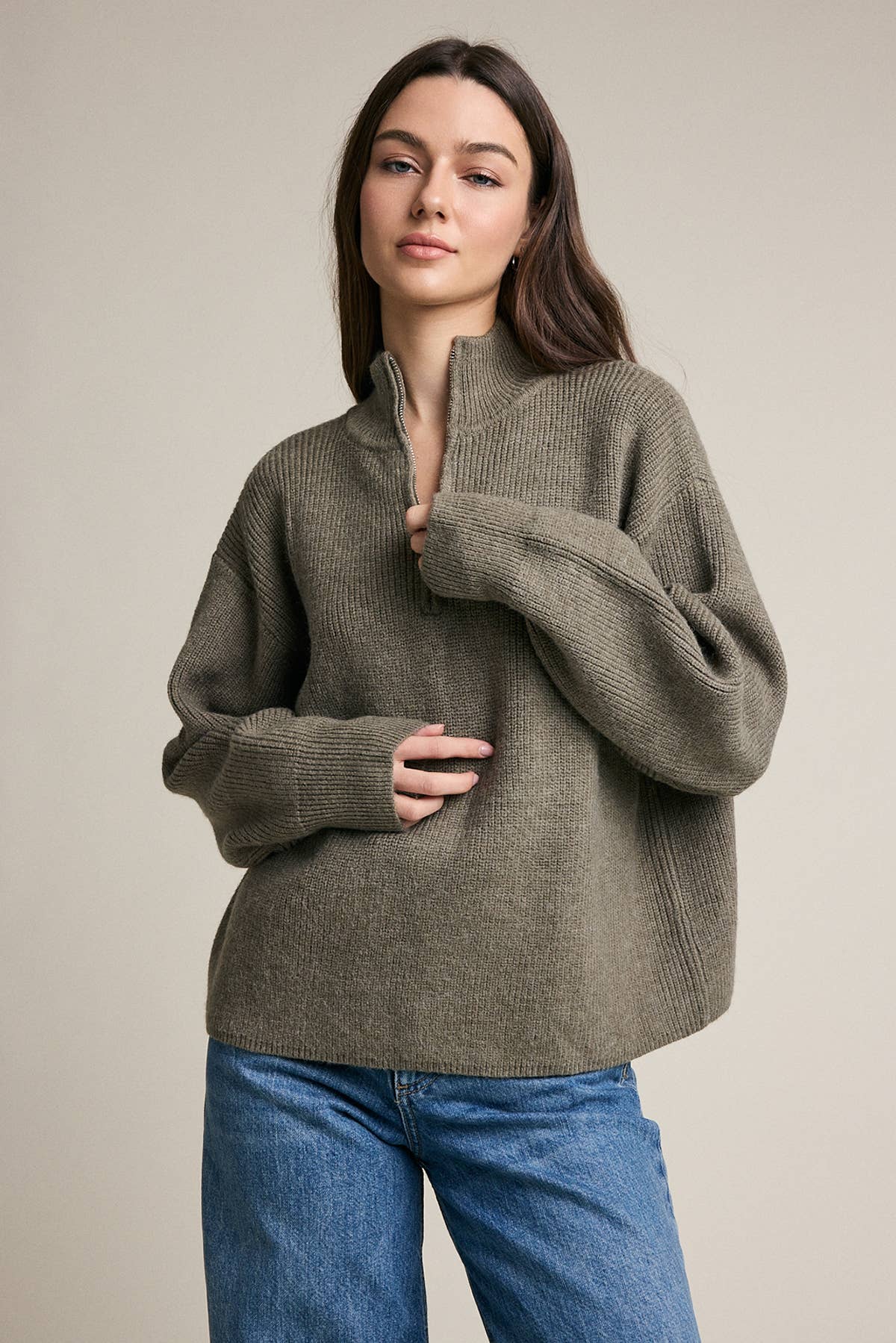 The Saoirse Mock Neck Sweater
