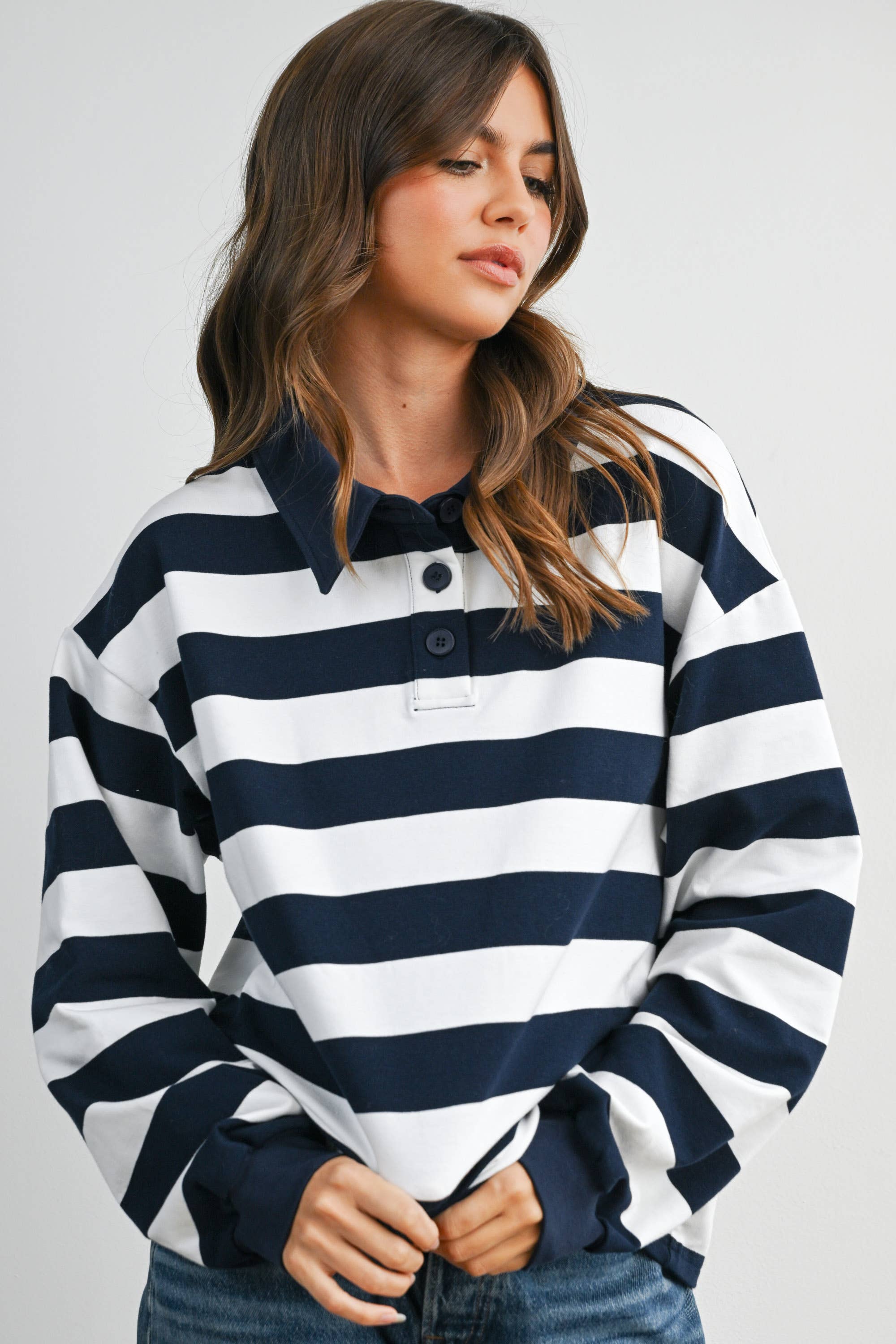 The Palmer Striped Rugby Sweatshirt