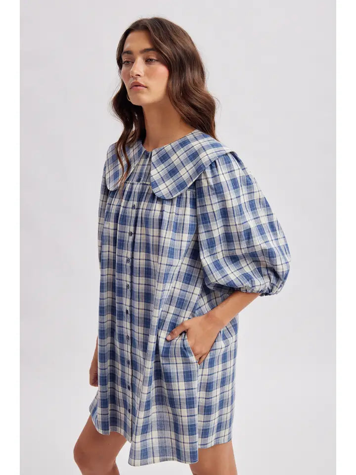 The Prim Checkered Midi Dress