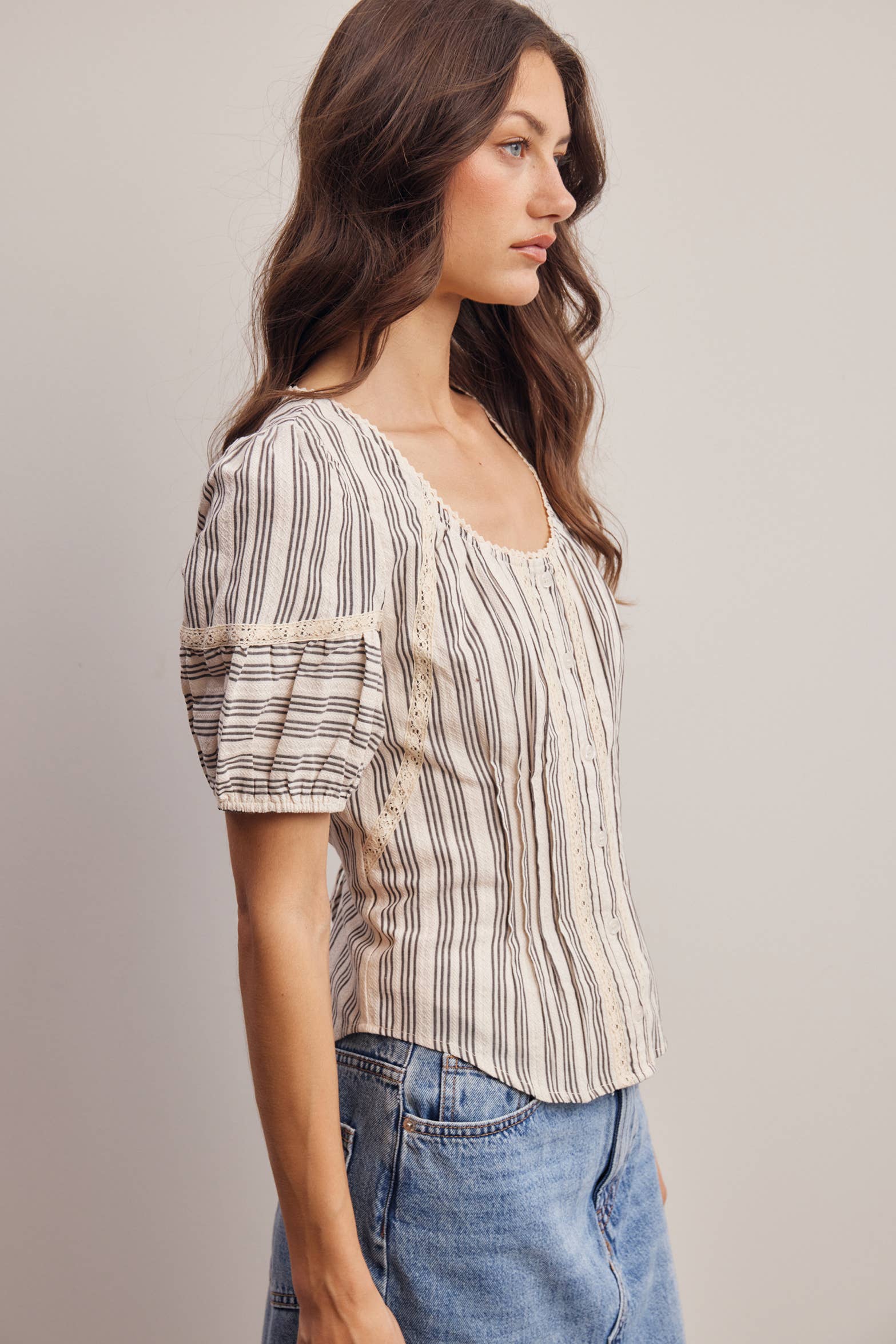 The Rory Stripped Blouse