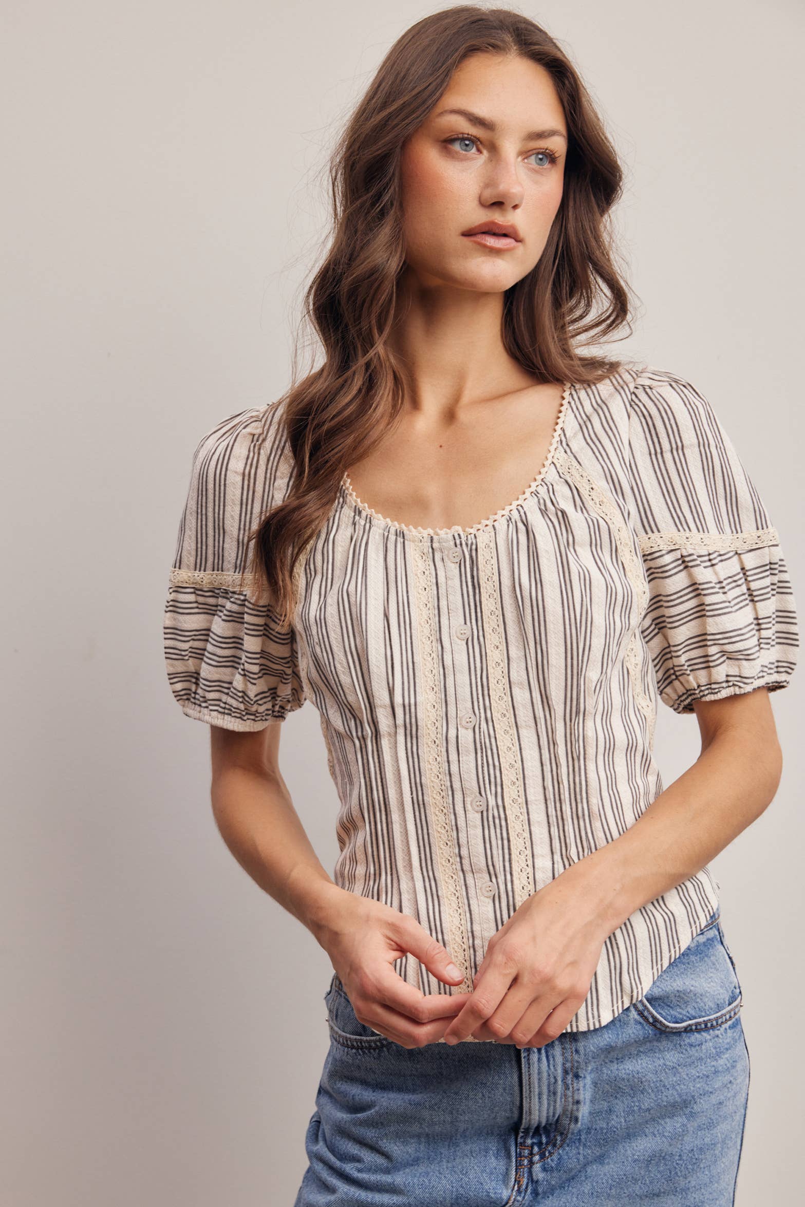 The Rory Stripped Blouse