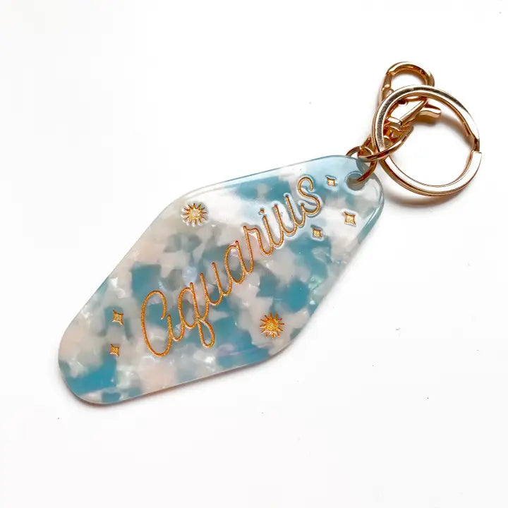 Zodiac Motel Key Chain