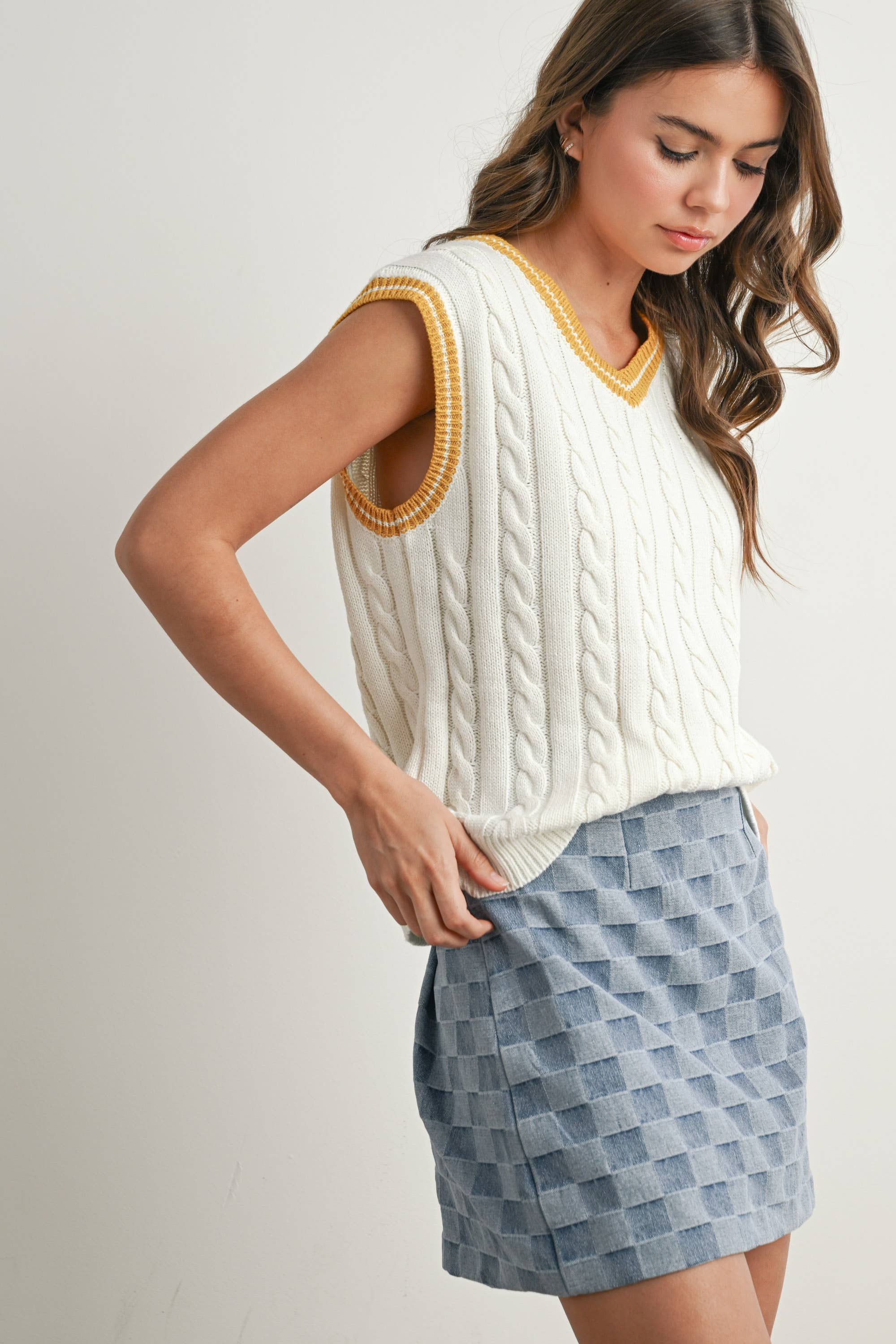 The Val Knitted Sweater Vest