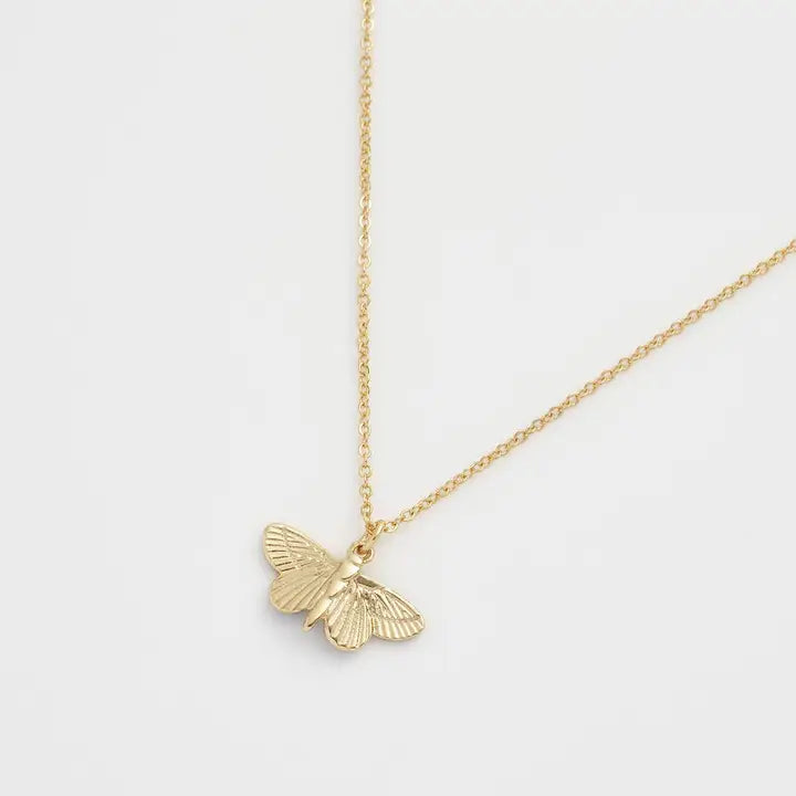 Deco Butterfly Blue Necklace