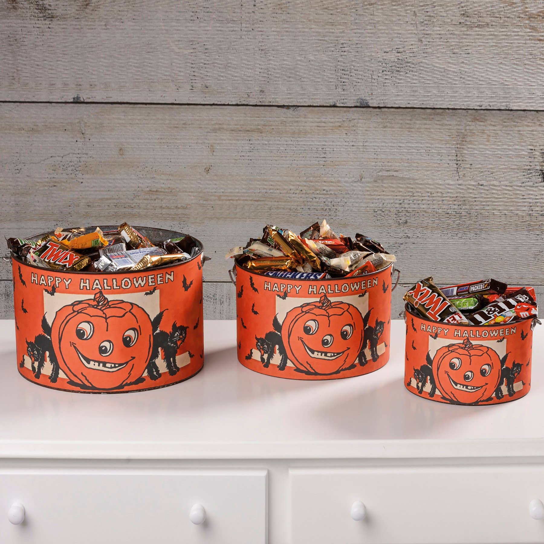 Vintage Happy Halloween Bucket
