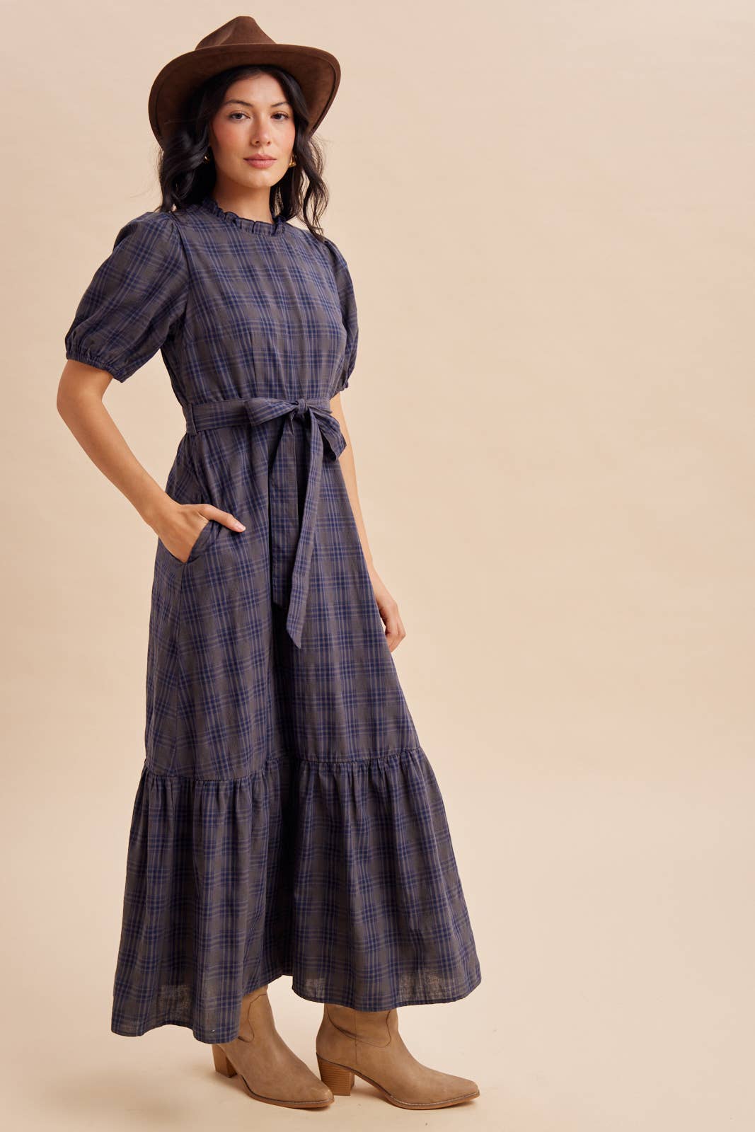 The Scout Plaid Maxi Dress