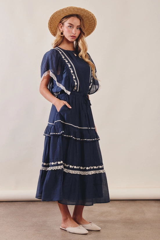 The Maya Tiered Maxi Skirt