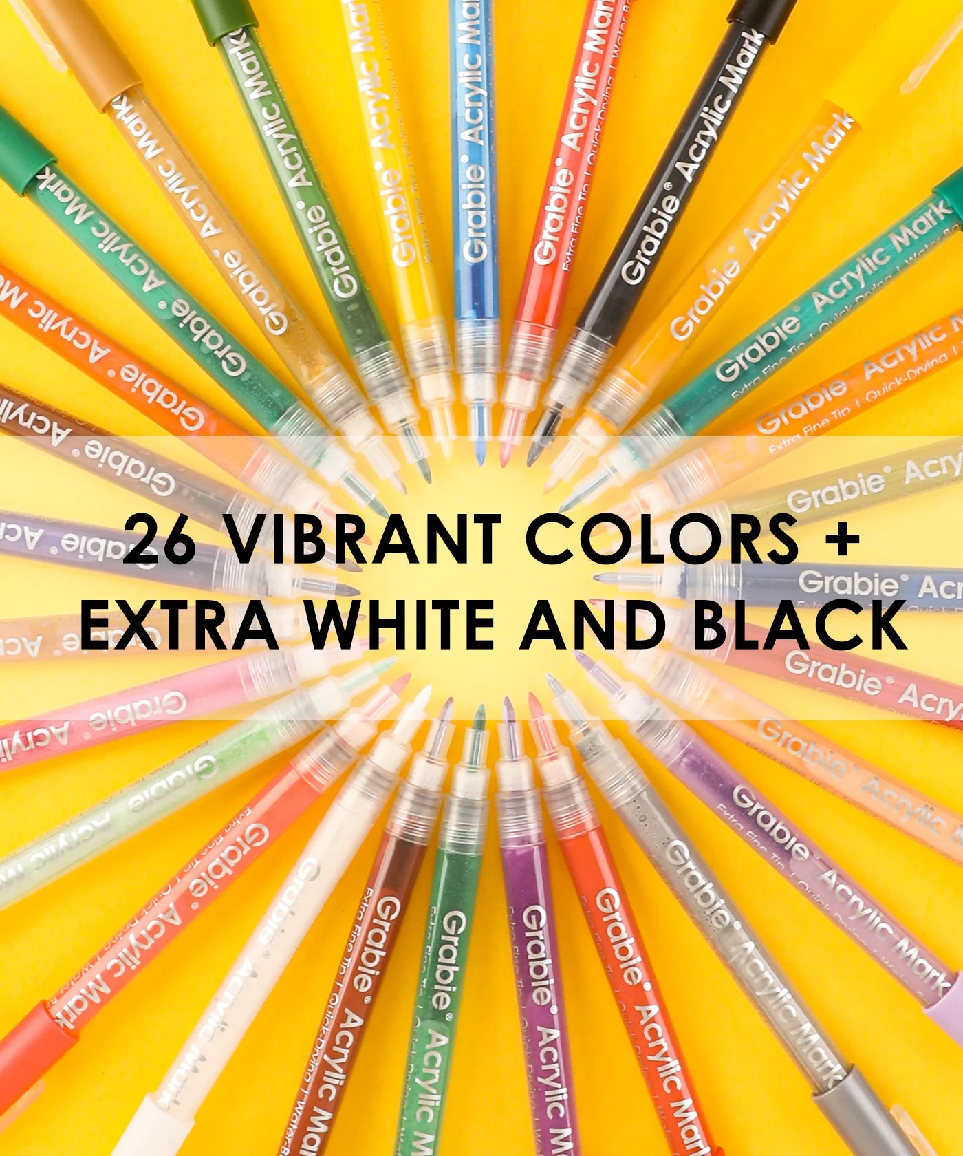 Extra Fine Tip Acrylic Paint Marker Set with Drawing Pad