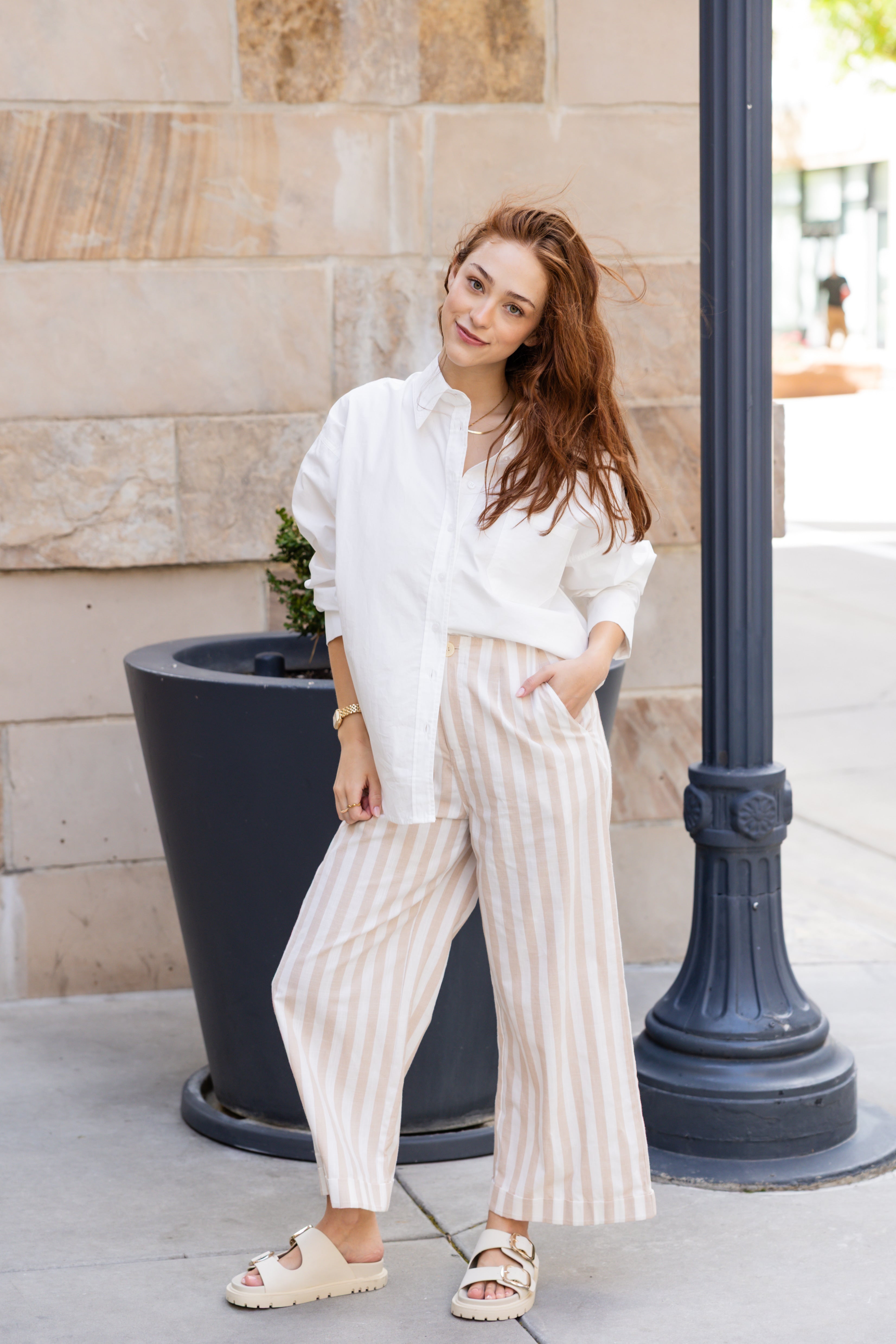 Button Down shirt pocket long sleeve