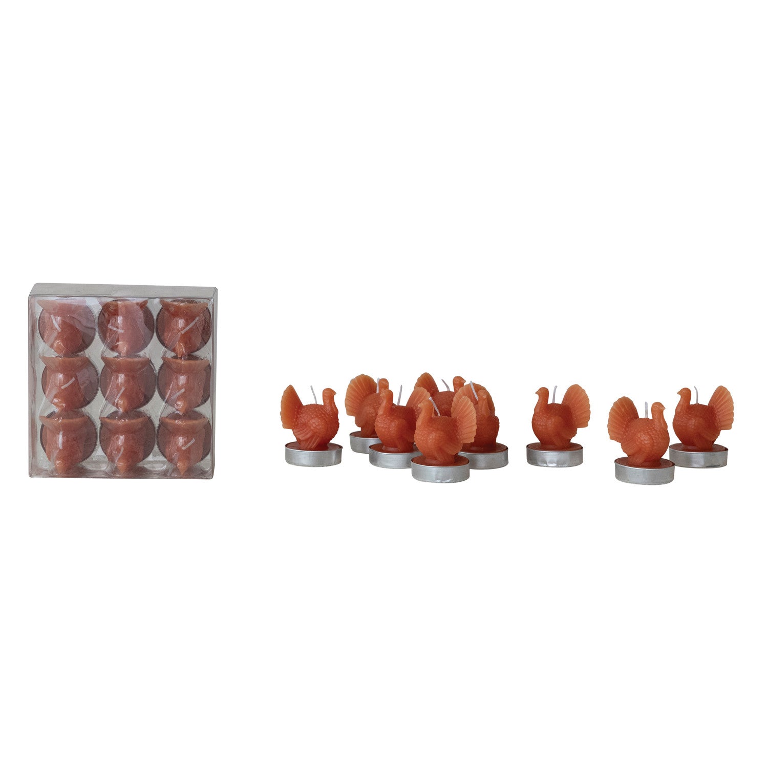 Turkey Tealight Candle Set