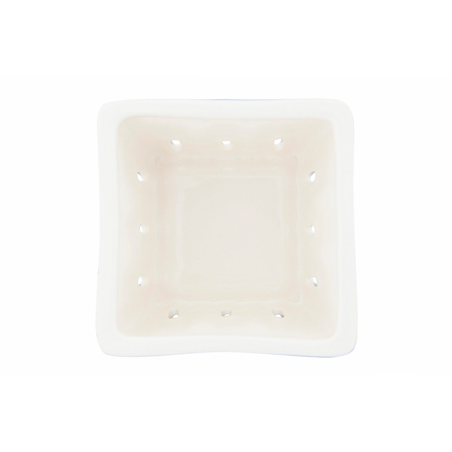 Stamped Stoneware Berry Basket