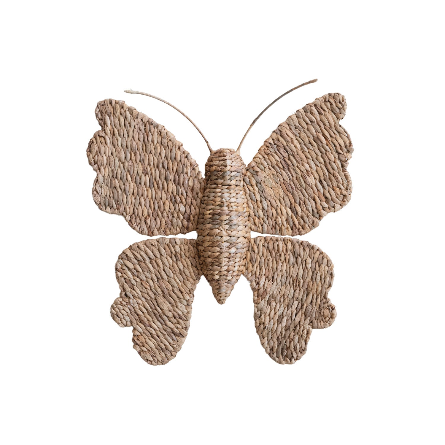 Natural Woven Butterfly Wall Décor