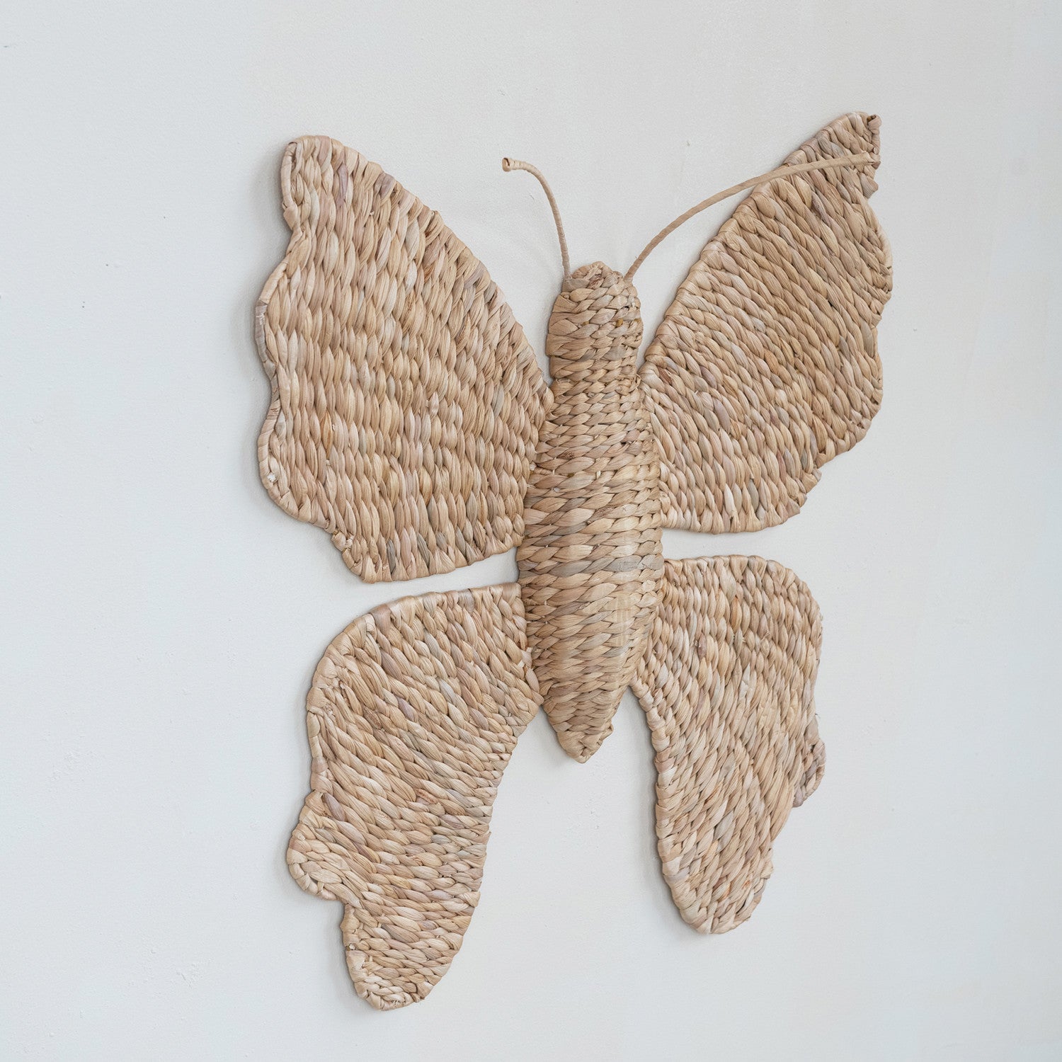 Natural Woven Butterfly Wall Décor