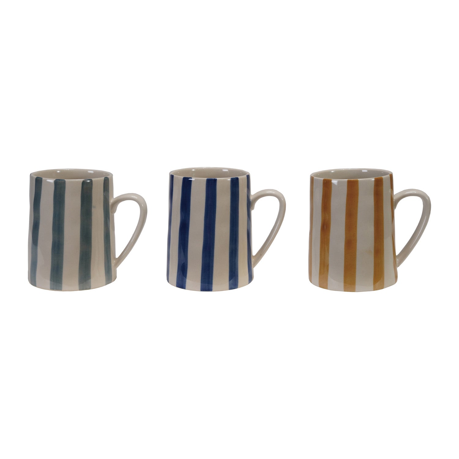 Striped Stoneware Mug