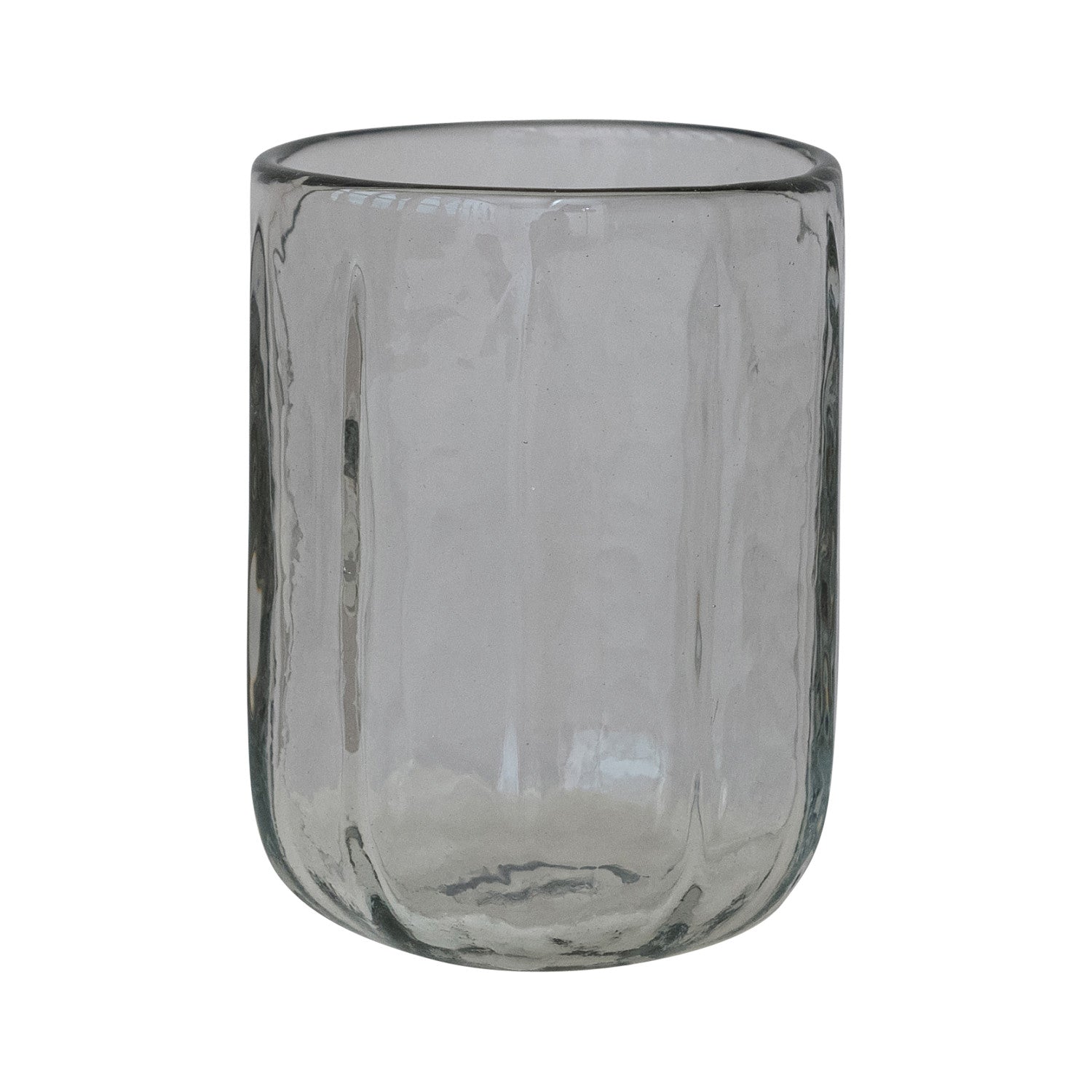 Hand-Blown Clear Drinking Glass